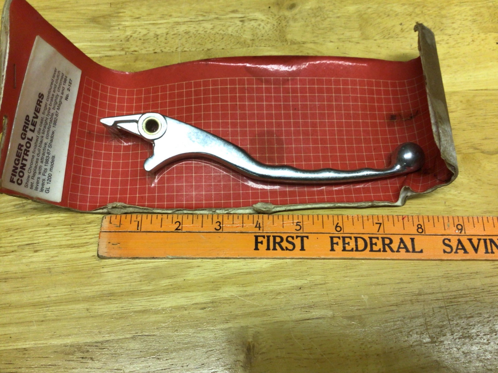 NOS Finger Grip Control Lever, Model No. 3337, in Original Packaging - 3