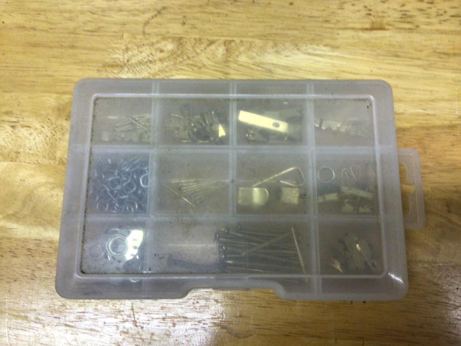 Plastic Organizer Box with Assorted Wall Hanging Hardware - 3