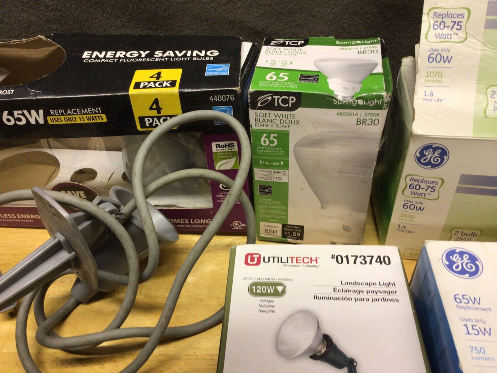 Floodlights by GE, TCP, and Utilitech - 3