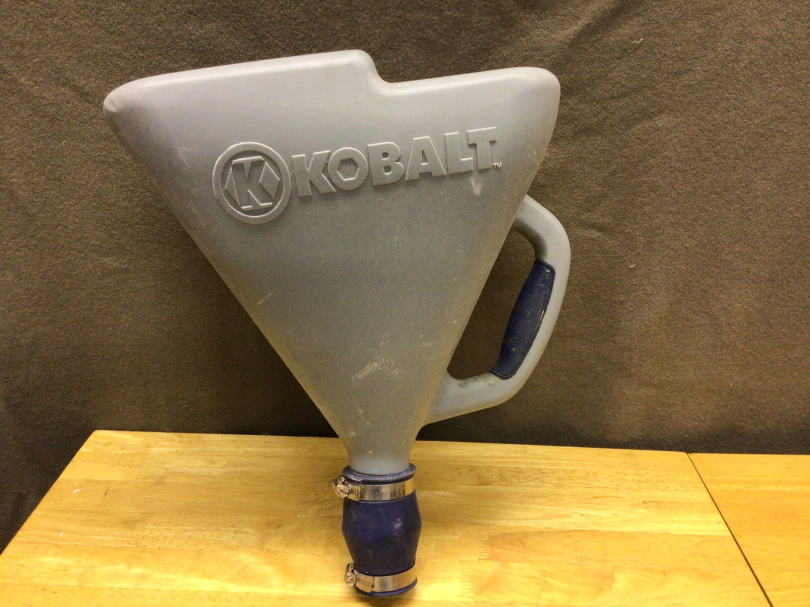 Kobalt Plastic Utility Funnel with Handle and Hose Attachment - 3