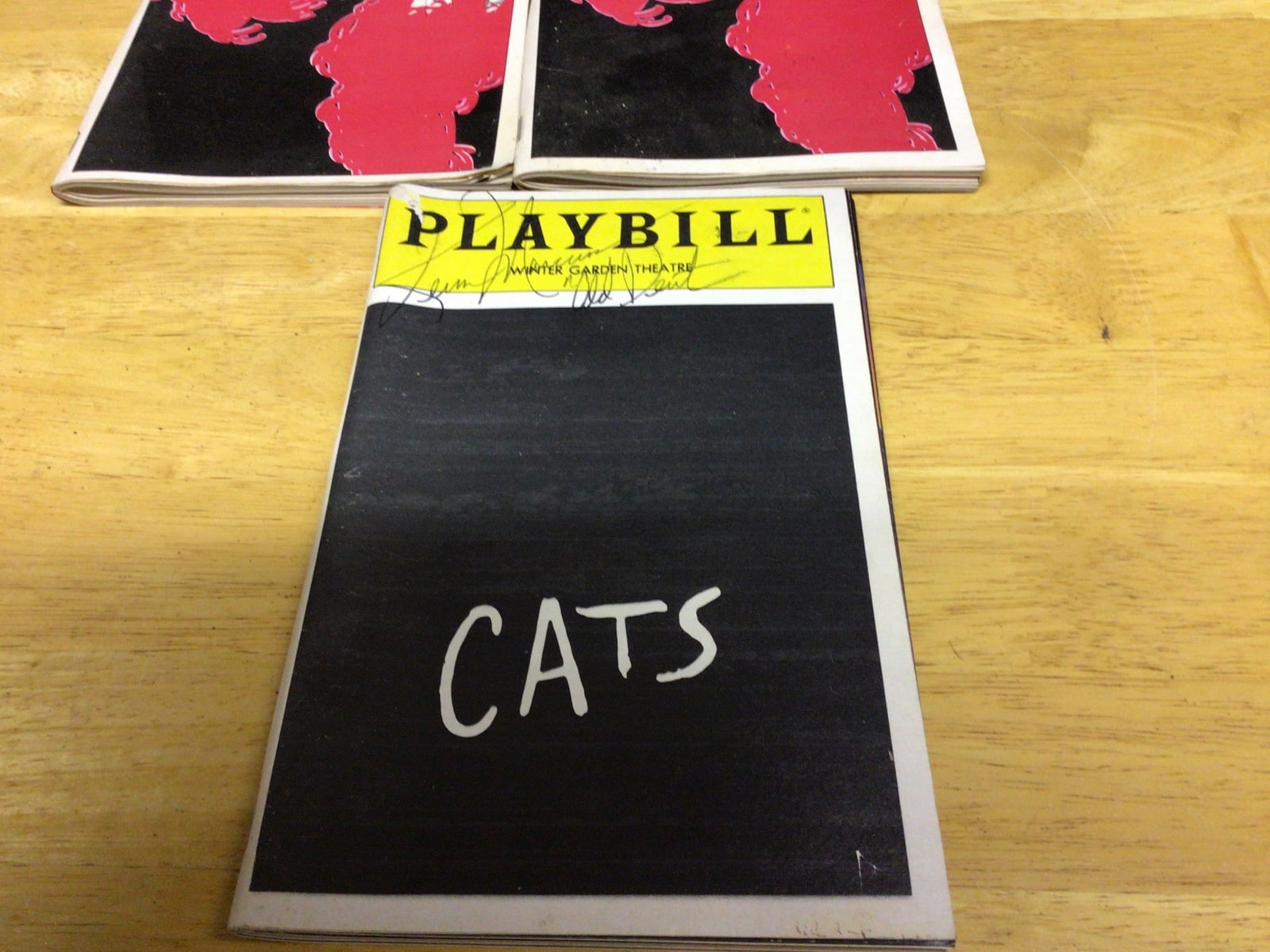 Three Playbills Including Signed 'Cats' Winter Garden Theatre Edition - 4