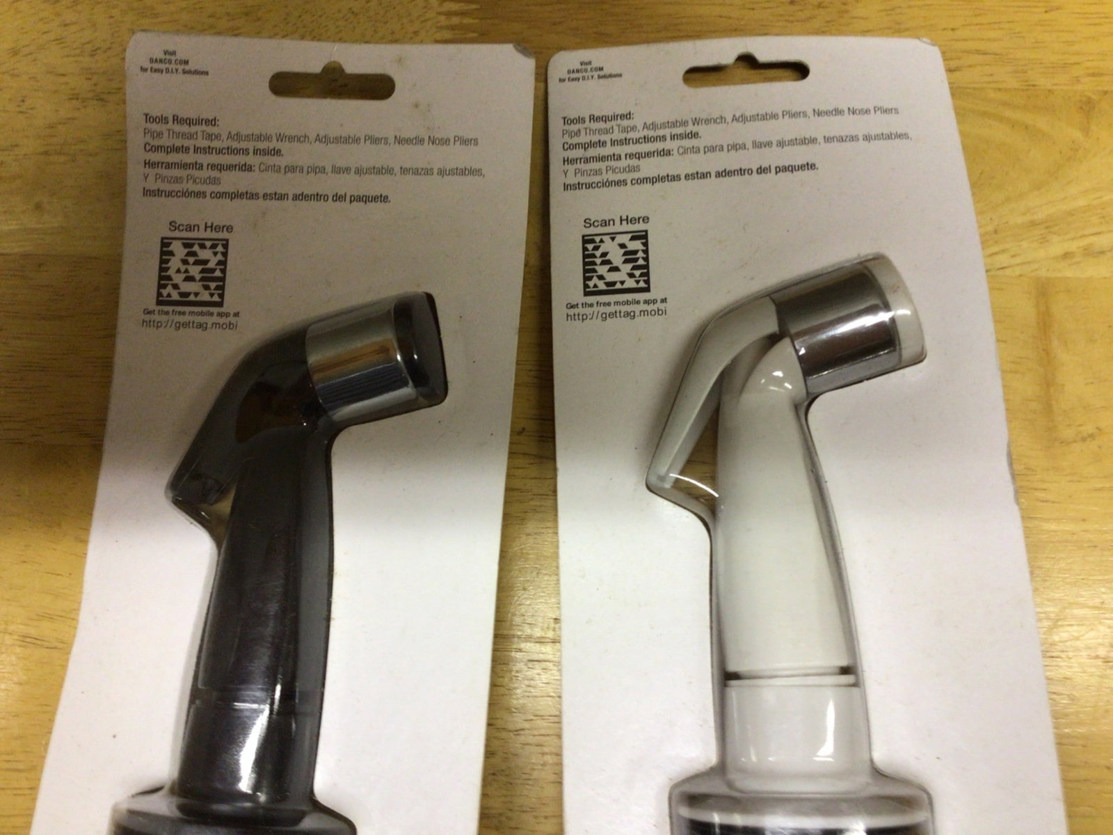 LDR Industries Universal Kitchen Sink Spray - Black & White - Fits All Faucet Brands - 3