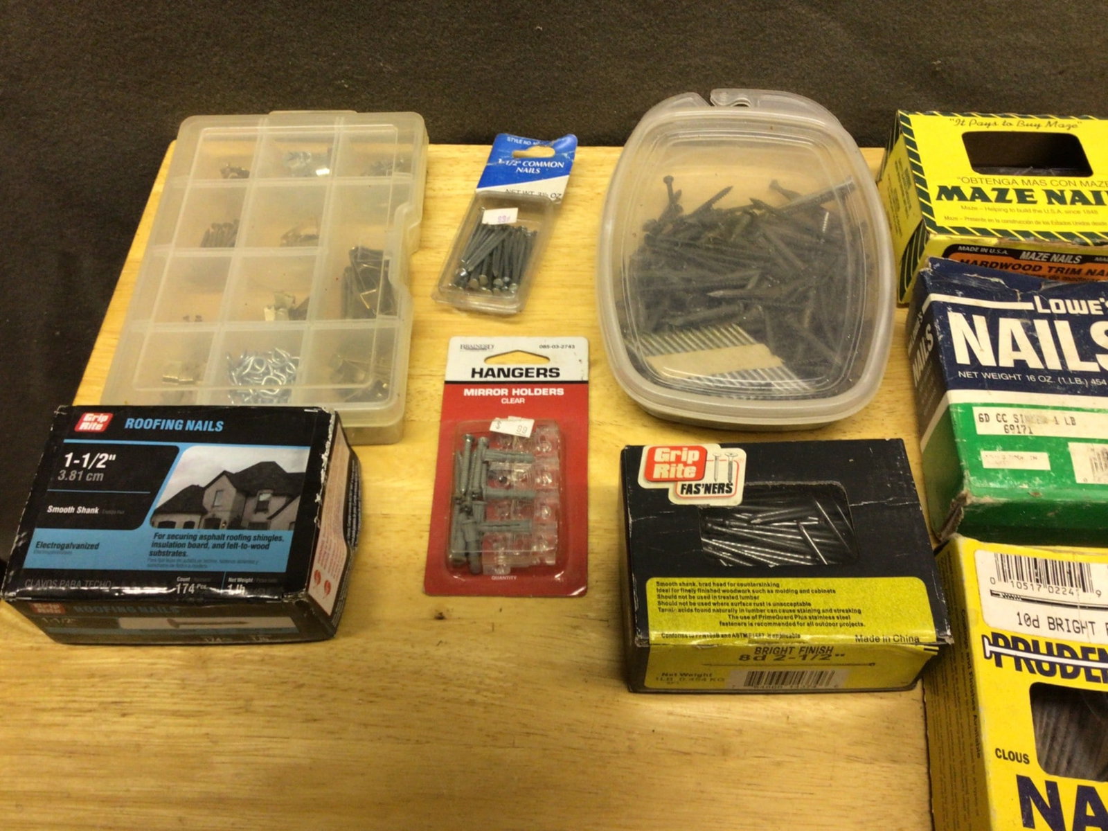 Nails, Screws, and Fasteners Lot (1 of 8)