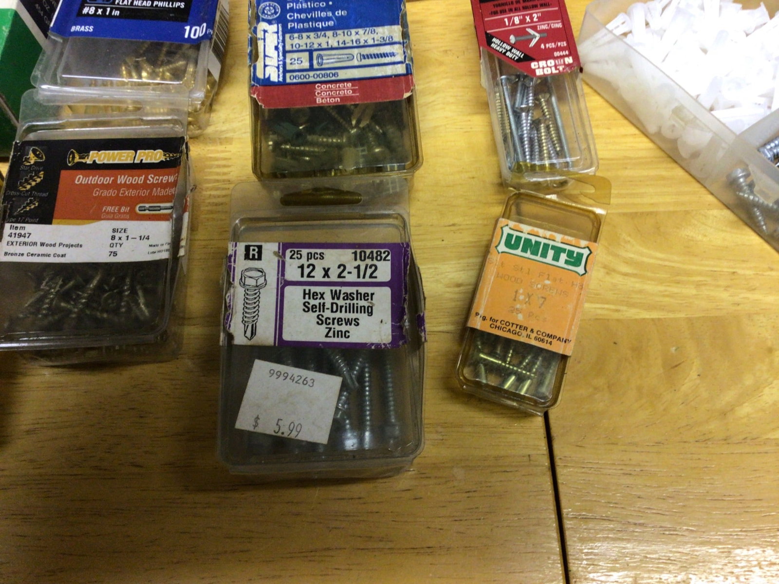 Nails, Screws, and Fasteners Lot - 5