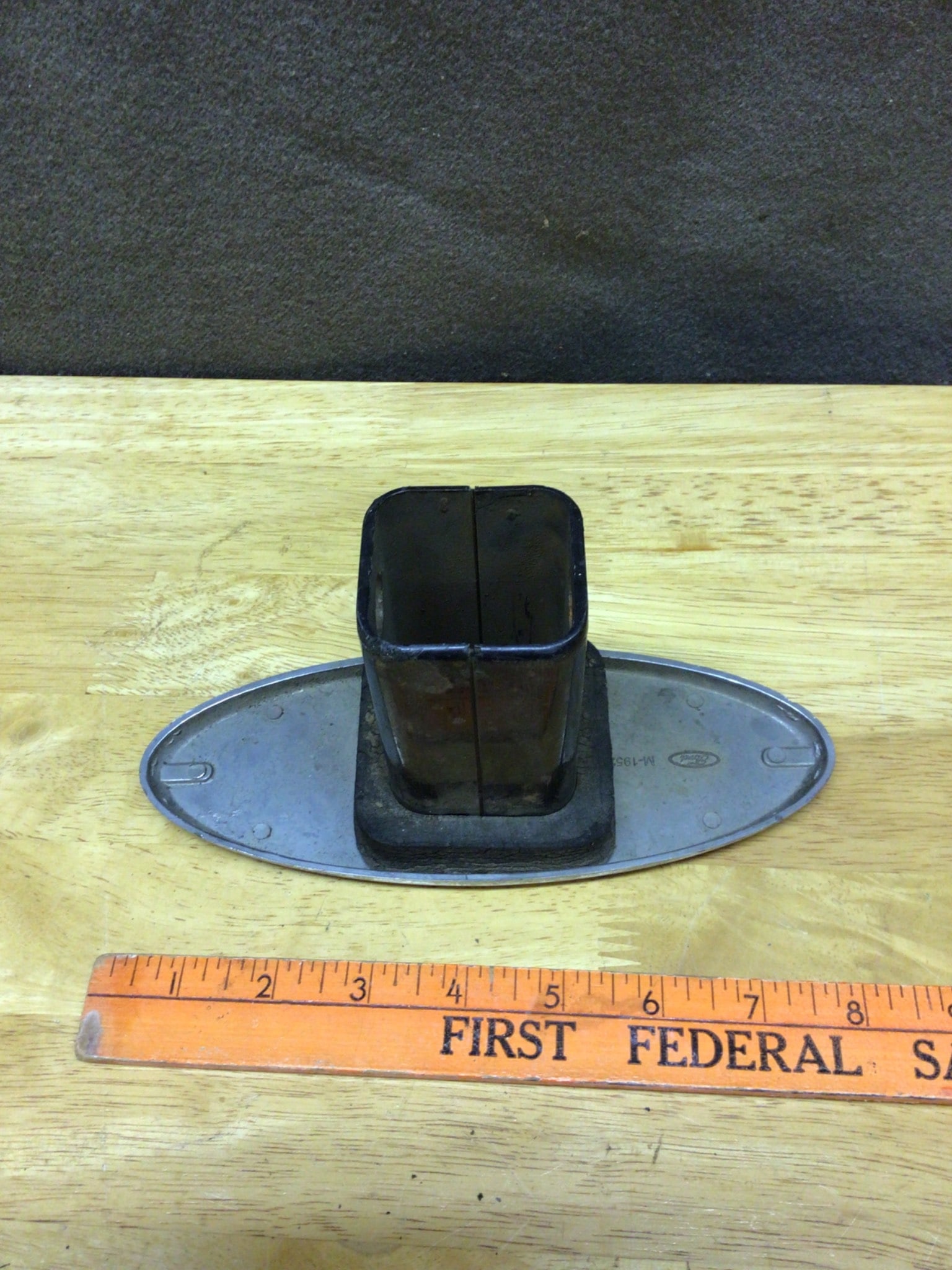 Ford Oval Hitch Cover Emblem With Mounting Piece - 3