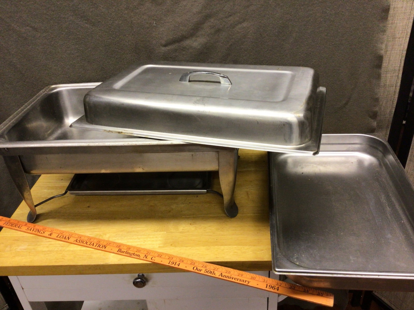 Stainless Steel Chafing Dish With Lid and Food Tray, 100% Complete - 5