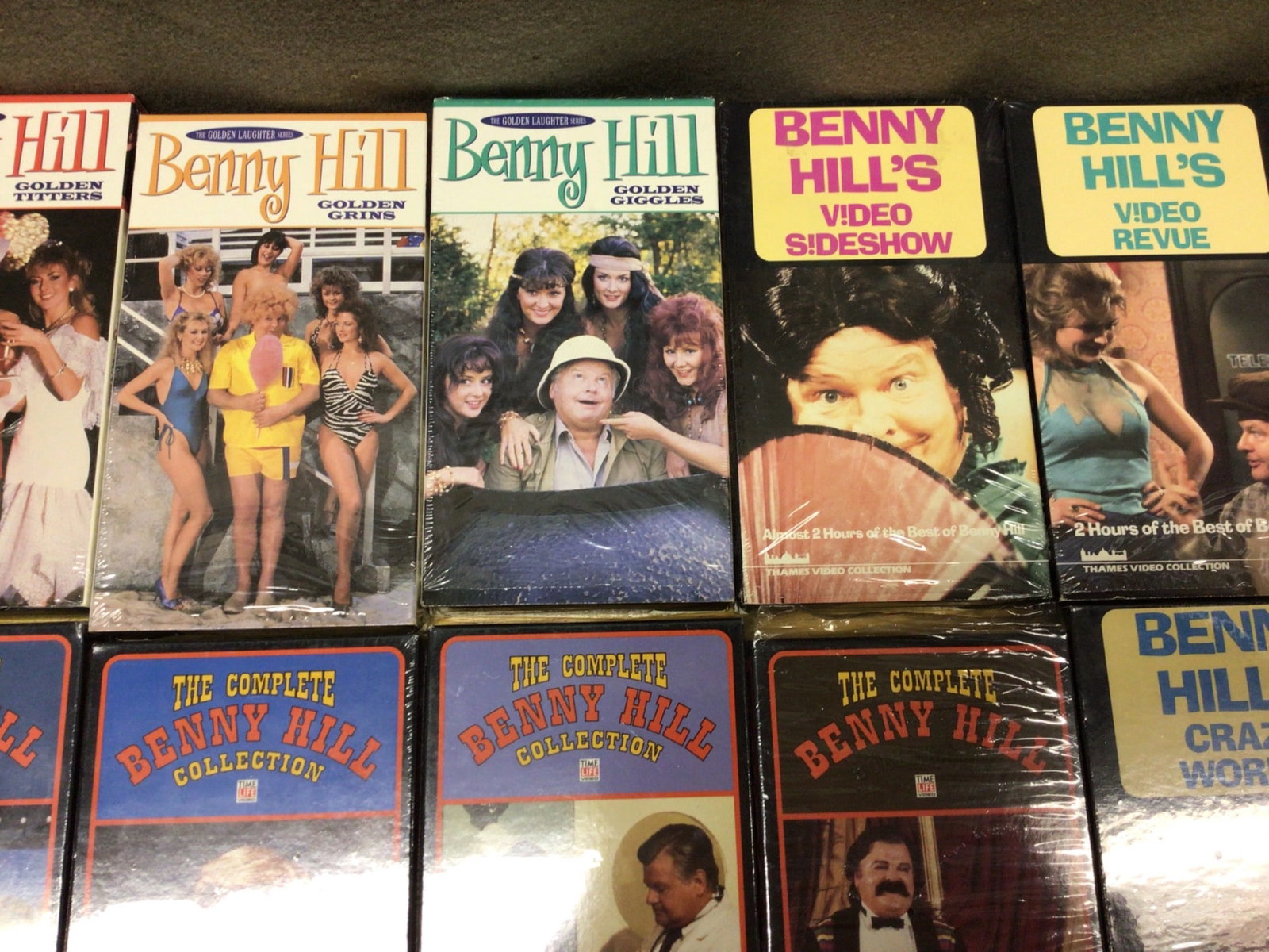 Benny Hill, The Honeymooners, and Red Skelton VHS Box Sets - 2