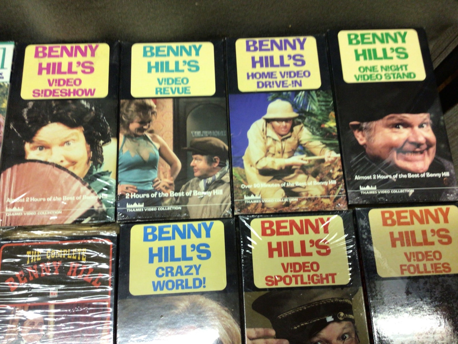 Benny Hill, The Honeymooners, and Red Skelton VHS Box Sets - 3