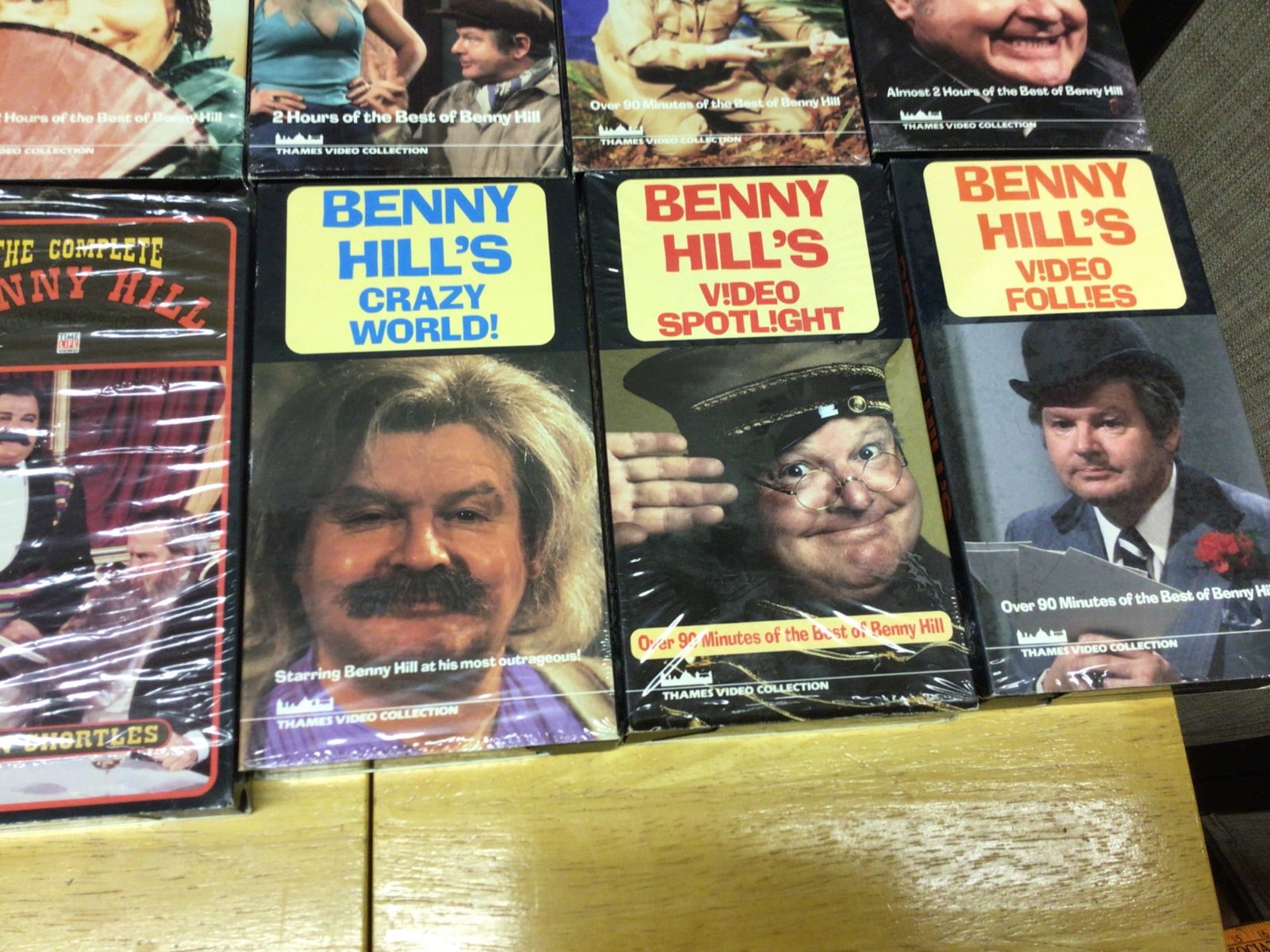 Benny Hill, The Honeymooners, and Red Skelton VHS Box Sets - 4