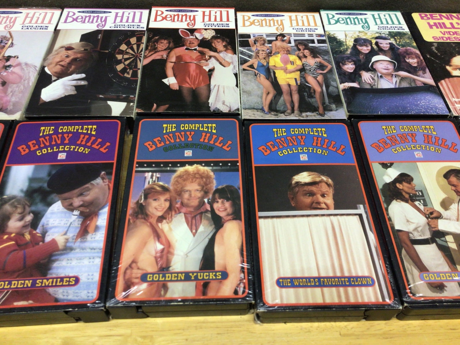 Benny Hill, The Honeymooners, and Red Skelton VHS Box Sets - 5