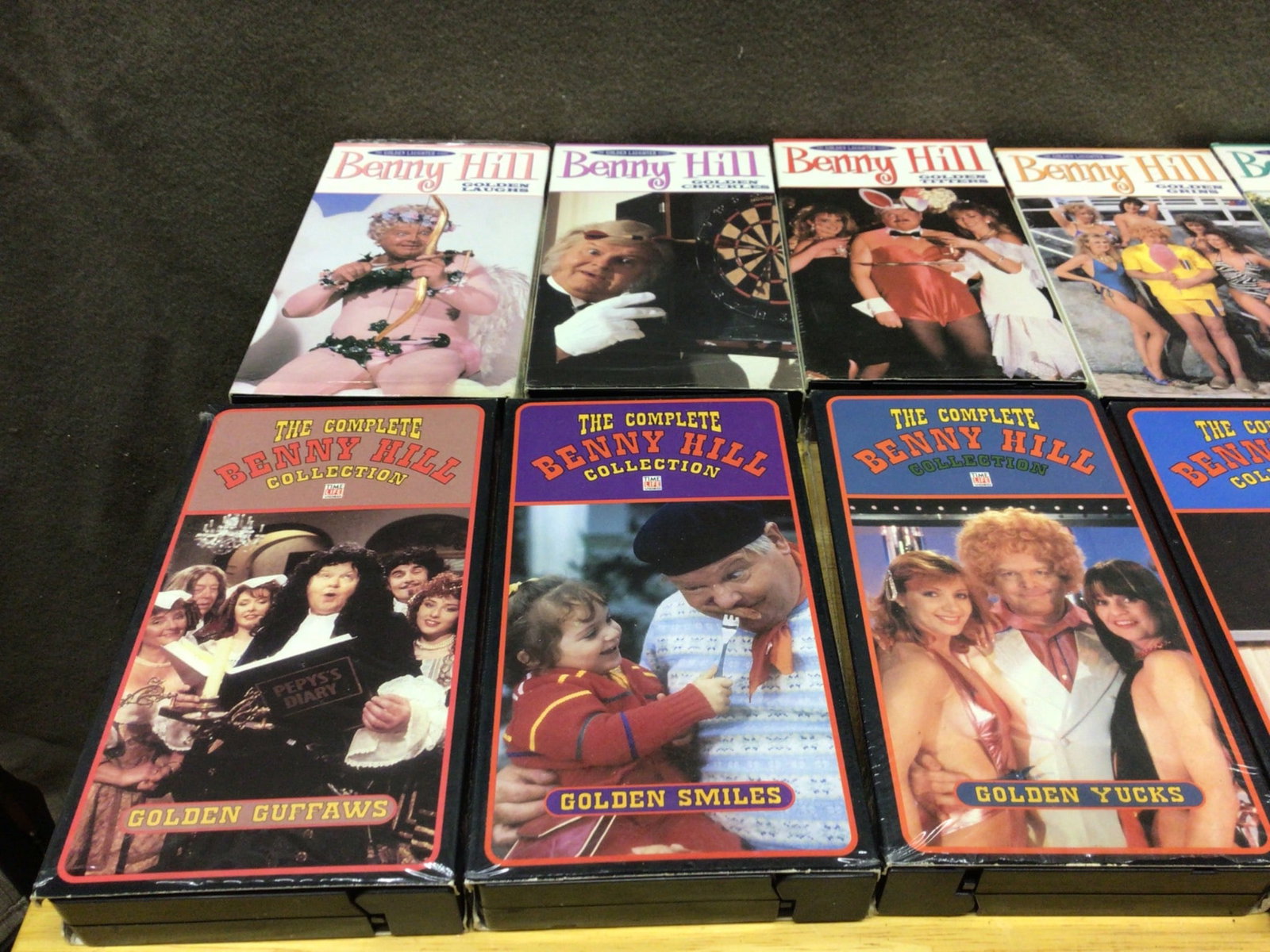Benny Hill, The Honeymooners, and Red Skelton VHS Box Sets - 6