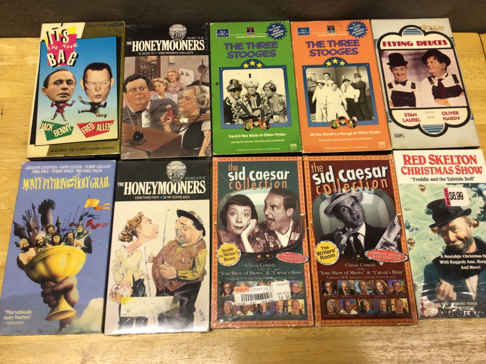 Benny Hill, The Honeymooners, and Red Skelton VHS Box Sets - 7