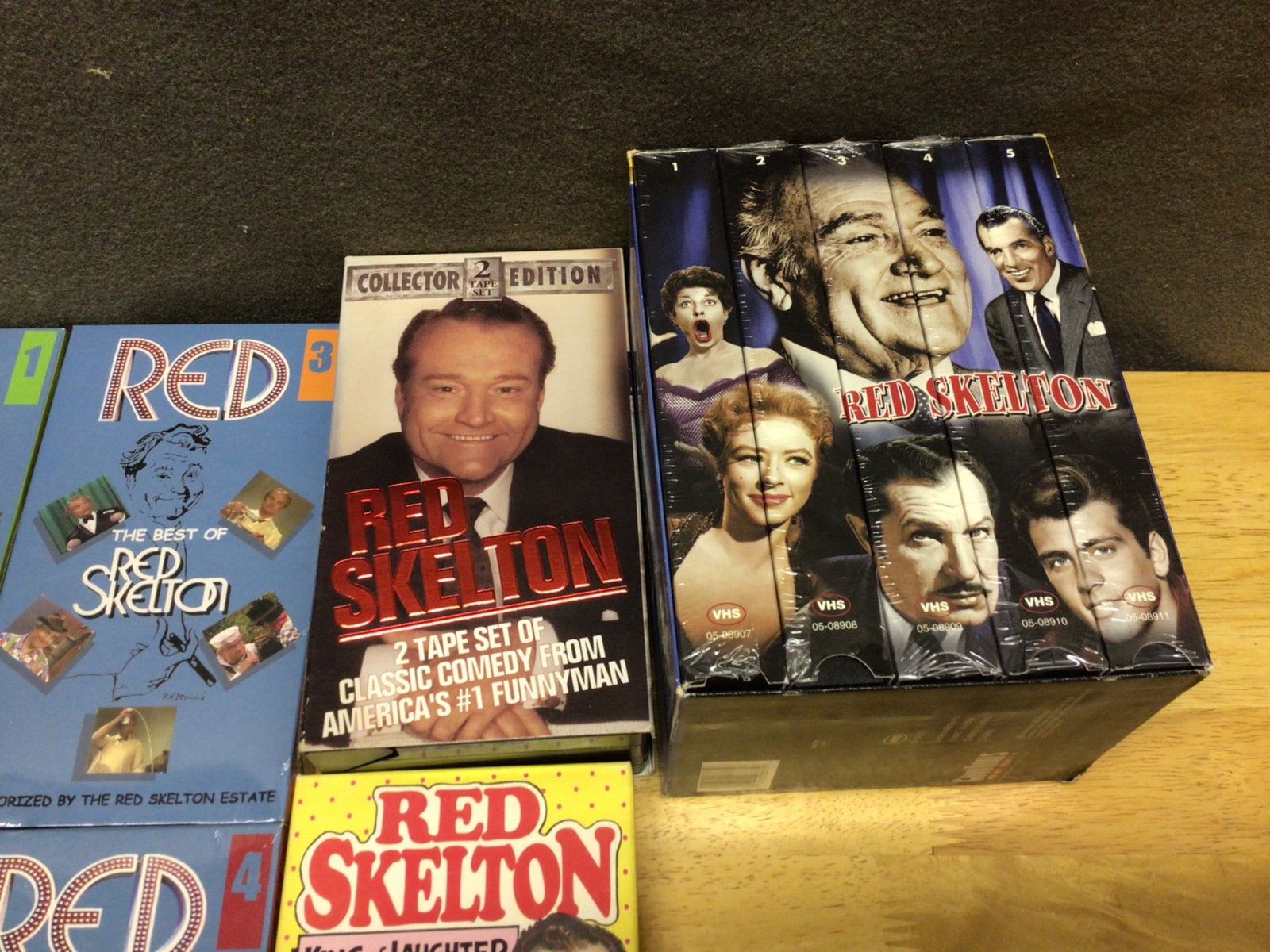 Benny Hill, The Honeymooners, and Red Skelton VHS Box Sets - 9