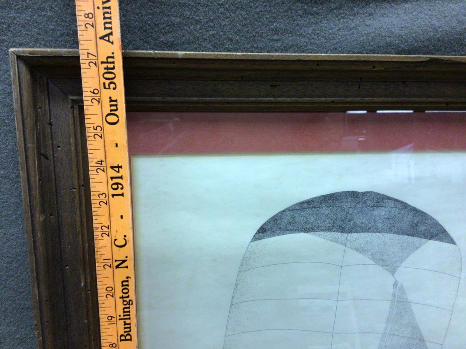Framed Pen-and-Ink Drawing of Sailboat by Vernon A. Chalfant - 5