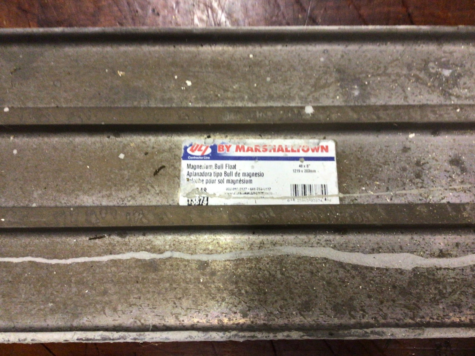 Marshalltown Magnesium Bull Float with Handle and QLT Extruded Float - 2