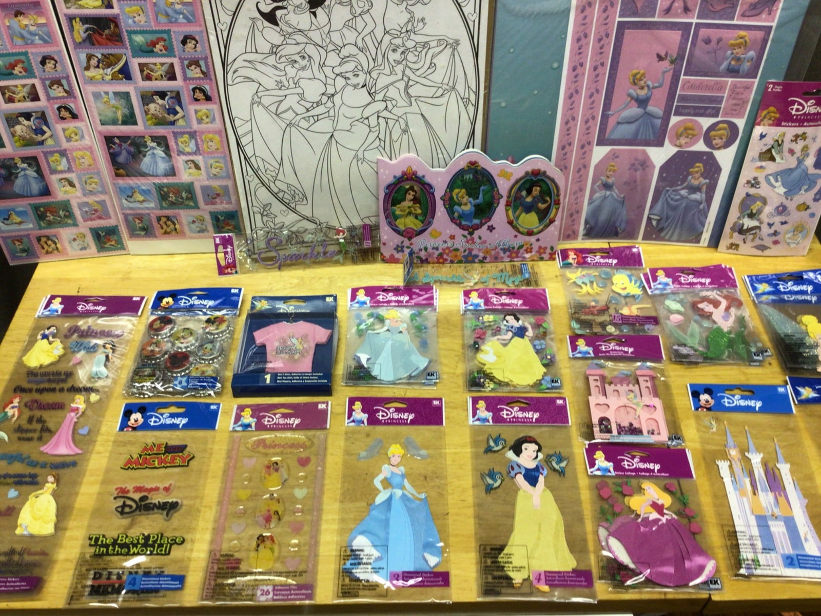 Disney Princess and Mickey Mouse-Themed Crafts, Stickers, and Art Accessories (1 of 9)