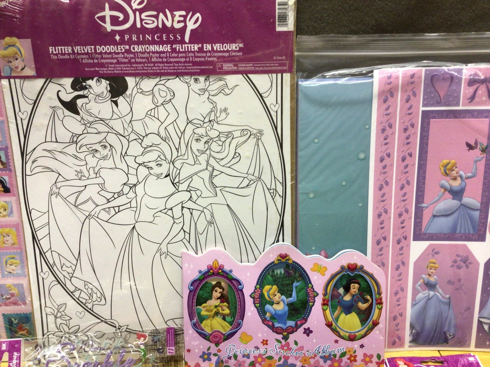 Disney Princess and Mickey Mouse-Themed Crafts, Stickers, and Art Accessories - 7
