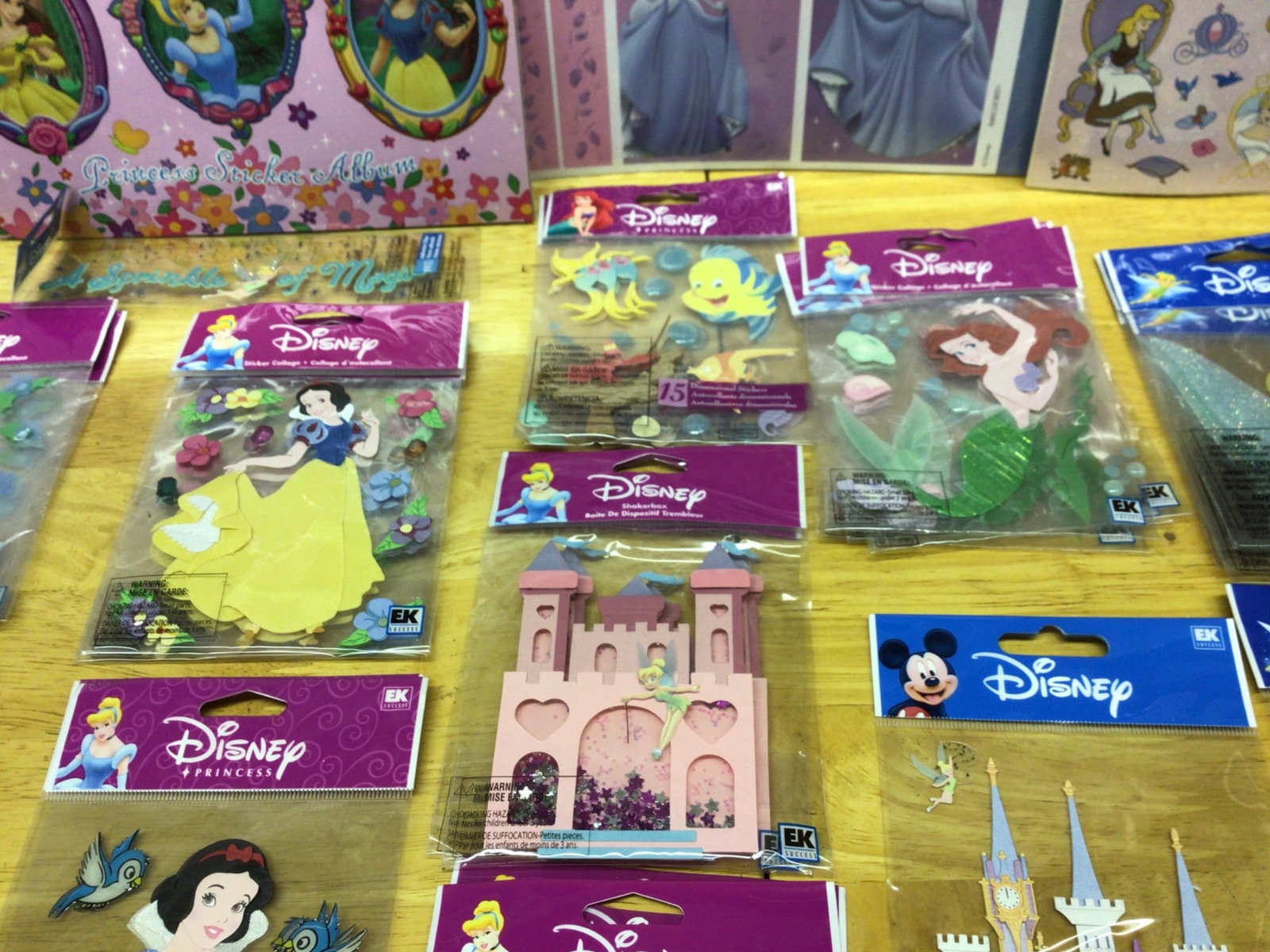 Disney Princess and Mickey Mouse-Themed Crafts, Stickers, and Art Accessories - 9