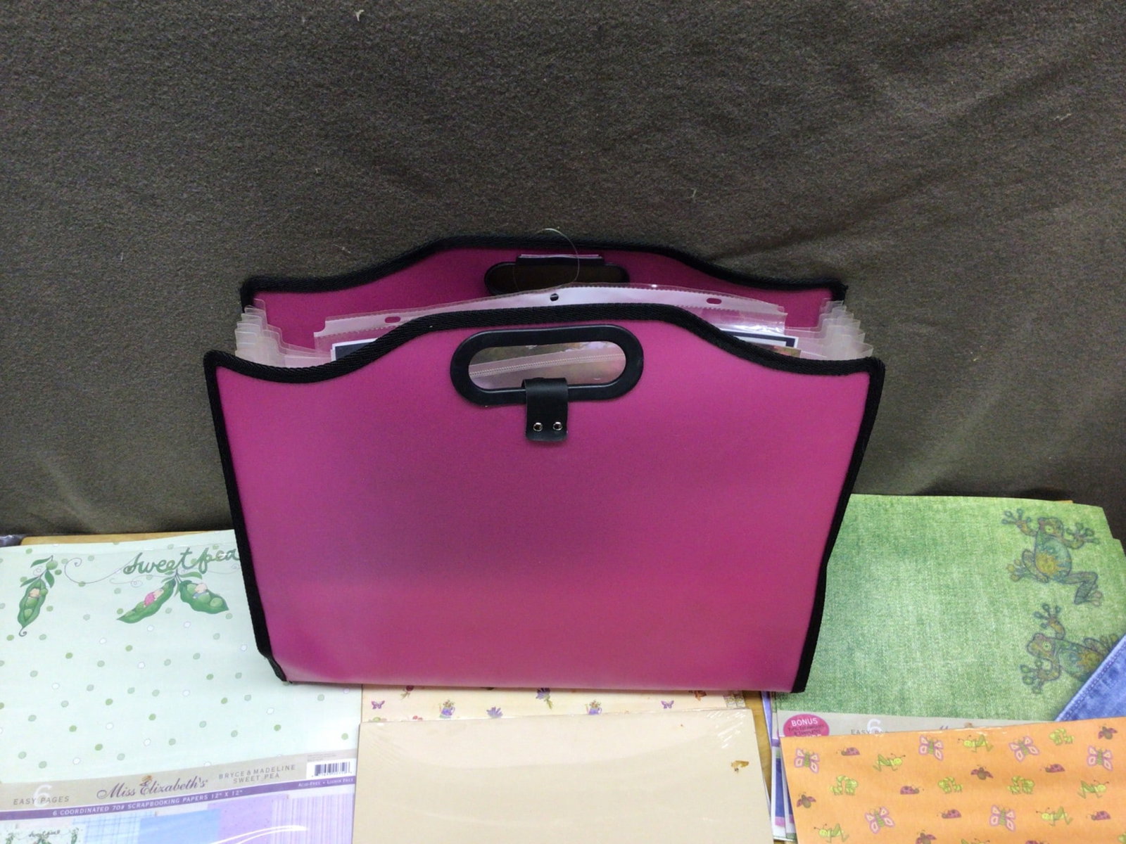 Designer Scrapbooking Paper and Cardstock Collection with Organizer - 10