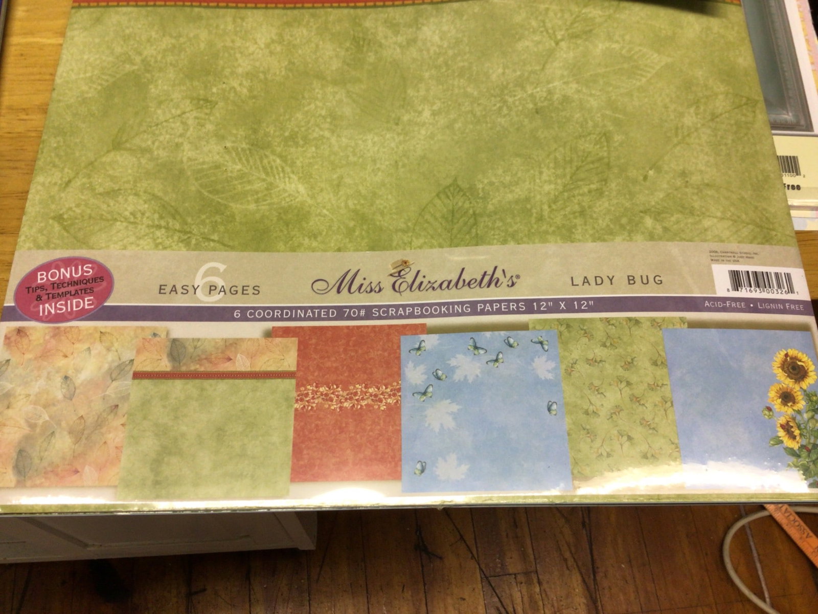 Designer Scrapbooking Paper and Cardstock Collection with Organizer - 7