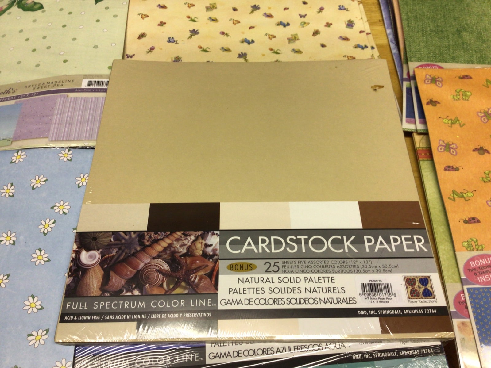 Designer Scrapbooking Paper and Cardstock Collection with Organizer - 8