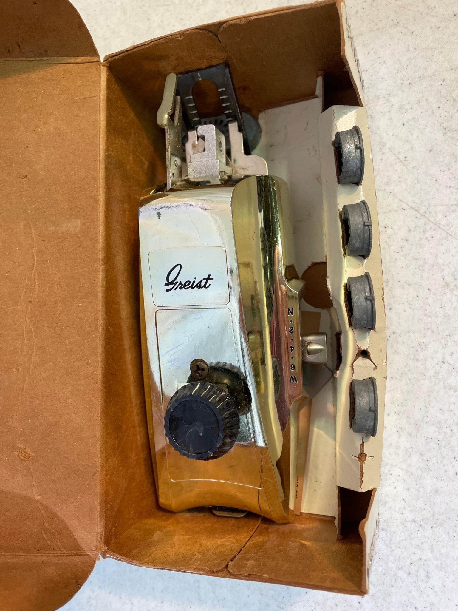Greist The Buttonholer Sewing Machine Attachment with Original Box - 2
