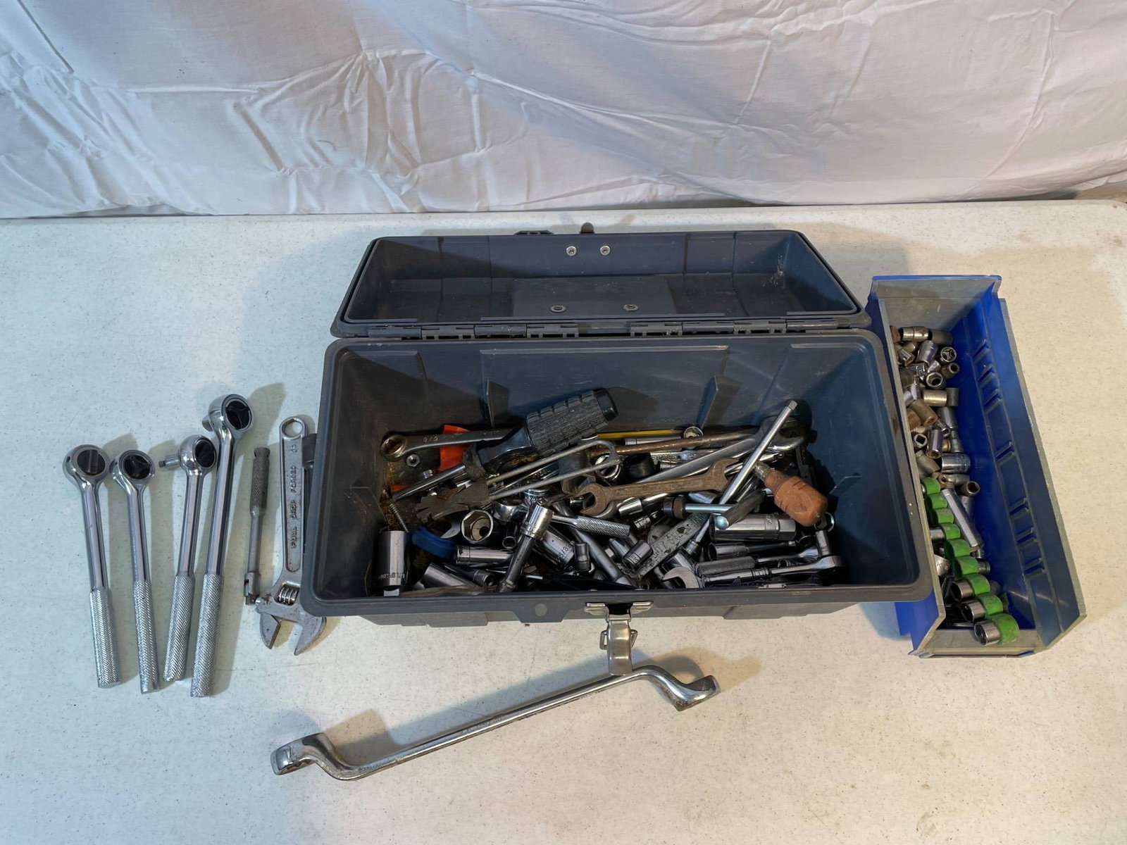 Hand Tools Including Sockets, Ratchet Drives, and Wrenches in Toolboxes (1 of 4)