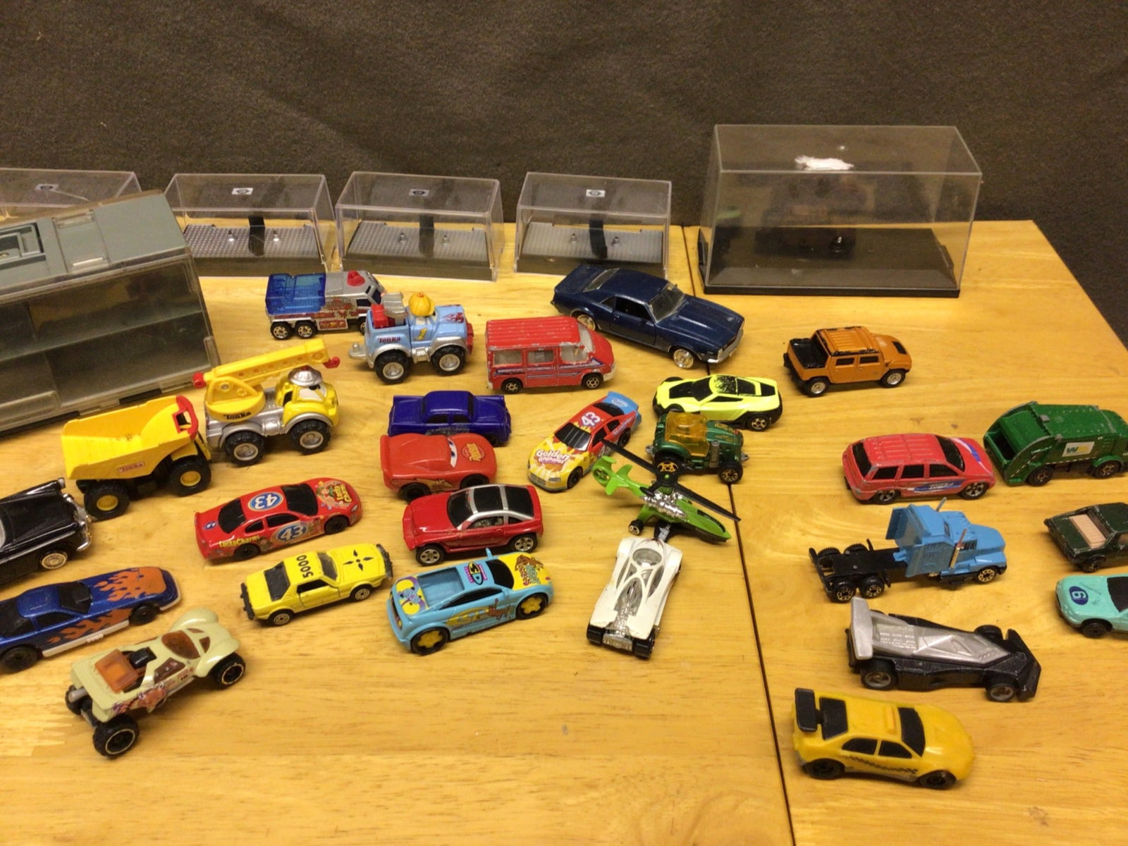 30+ Die-Cast Model Cars and Accessories with Display Cases (1 of 7)