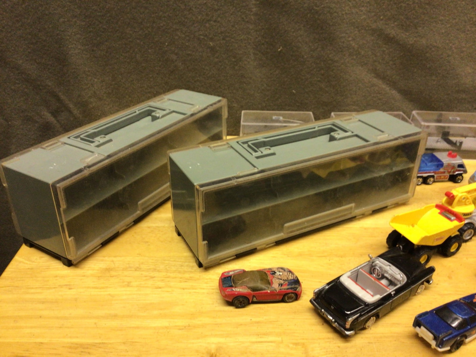 30+ Die-Cast Model Cars and Accessories with Display Cases - 2