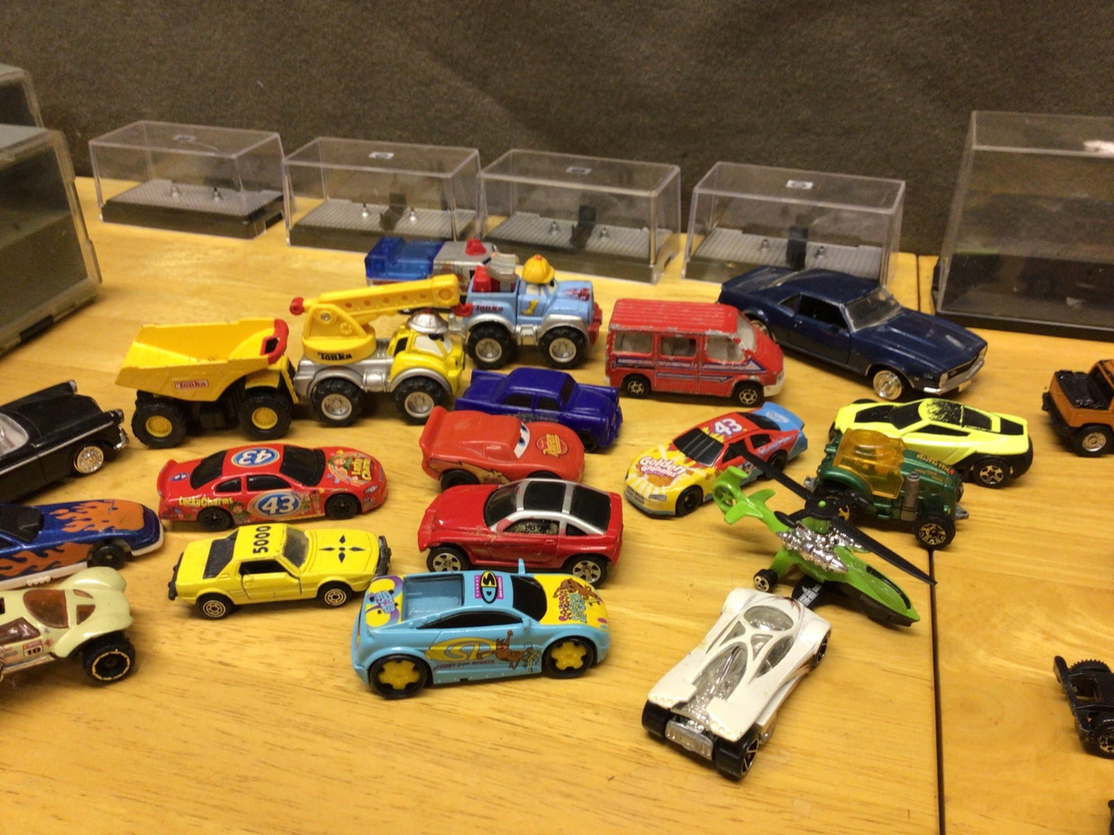 30+ Die-Cast Model Cars and Accessories with Display Cases - 6