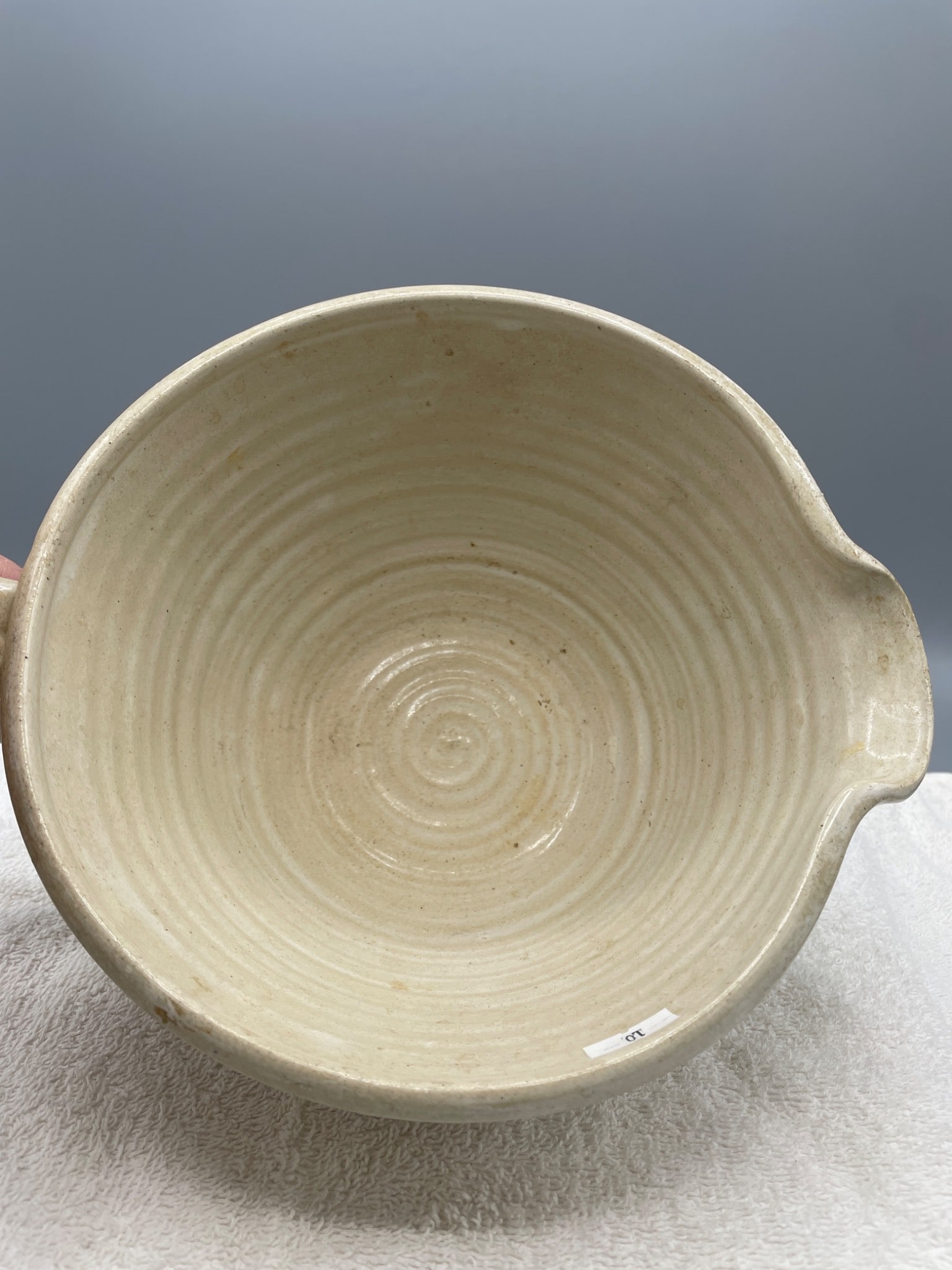 Handmade Ceramic Batter Bowl From Seagrove, NC, Signed And Dated - 3