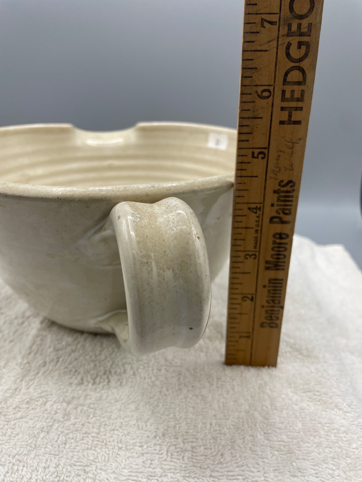 Handmade Ceramic Batter Bowl From Seagrove, NC, Signed And Dated - 4