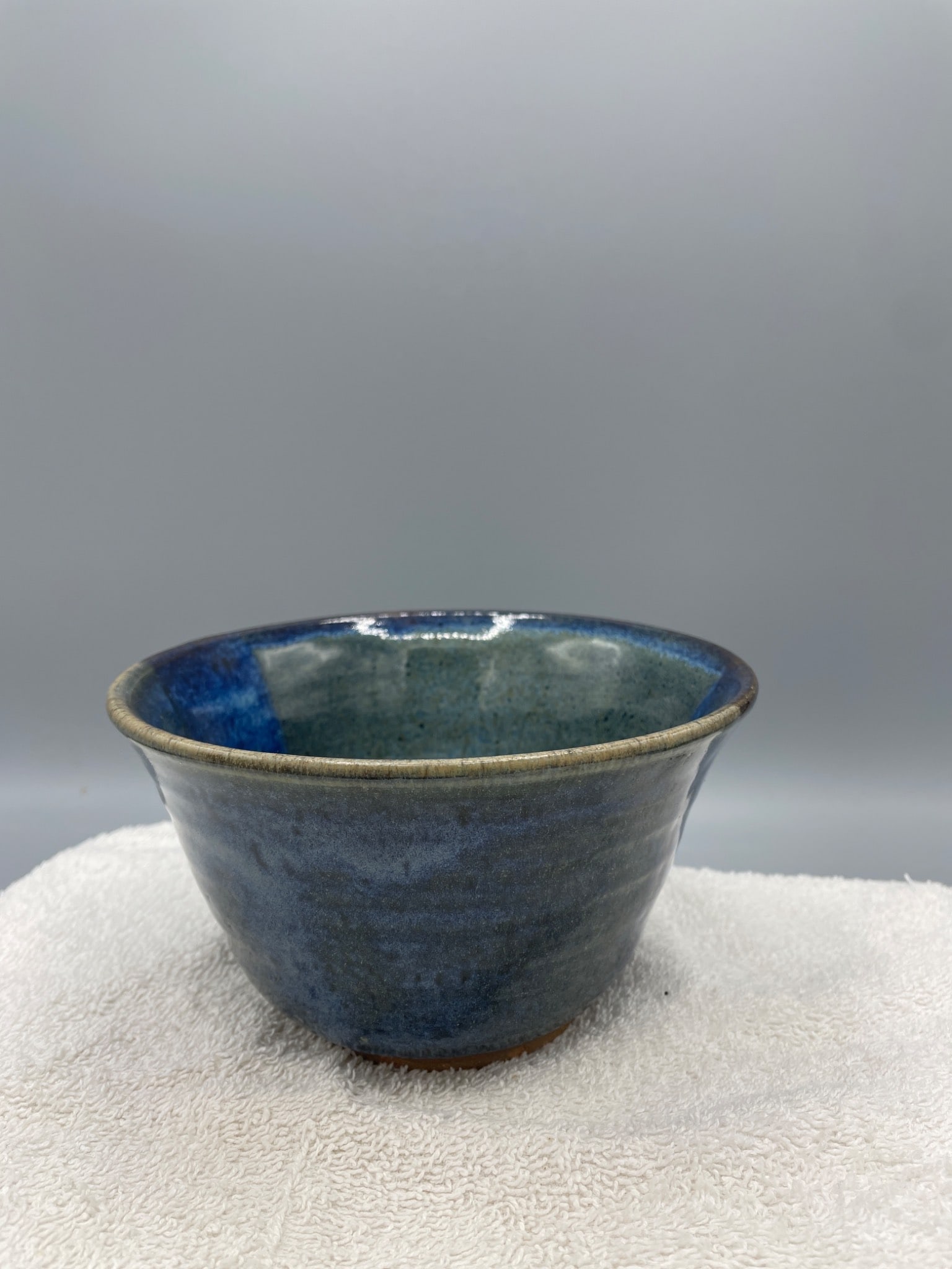 Handmade Glazed Pottery Bowl with Marked Base - 2