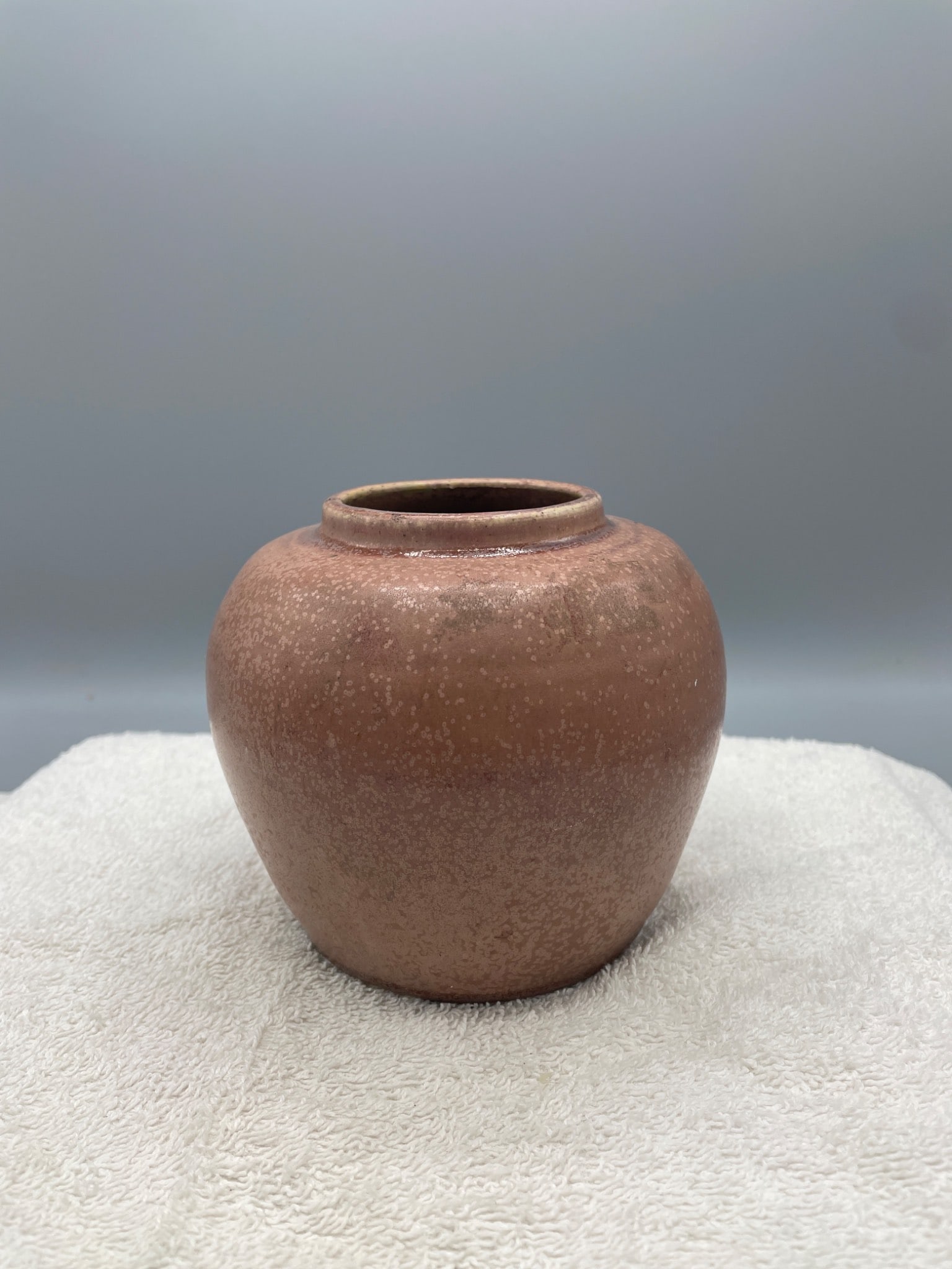 Cherokee Pottery Small Brown Jar with Maker's Mark - 2