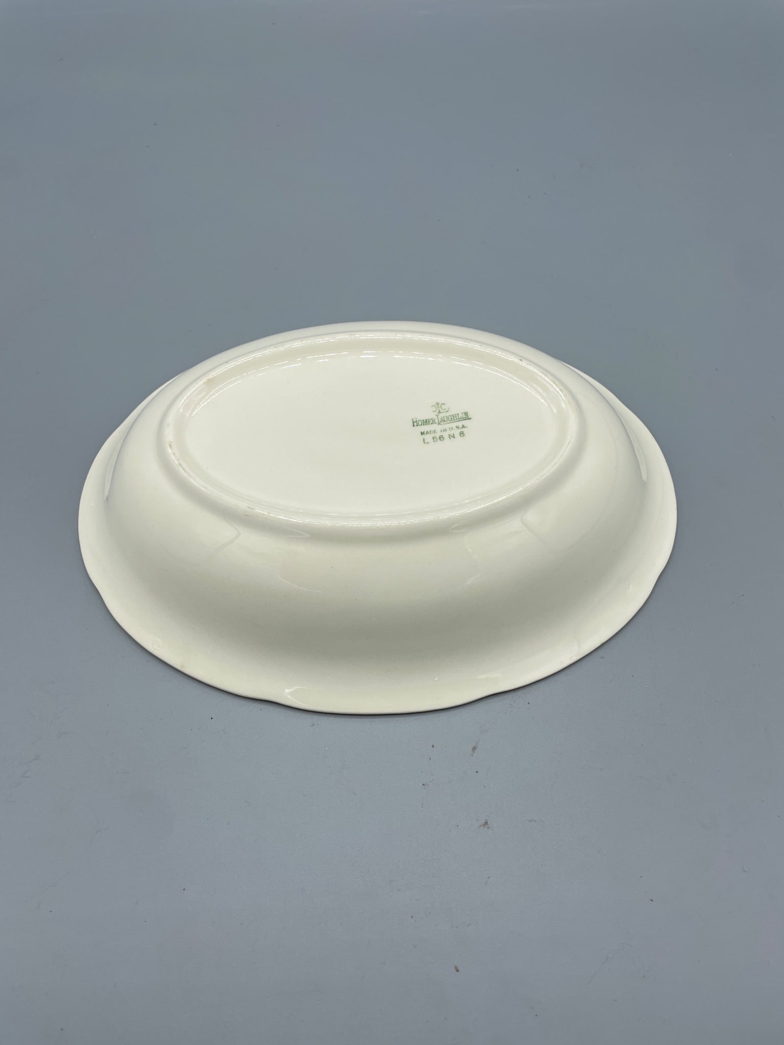 Homer Laughlin L56N6 Oval Serving Bowl With Floral Design - 3