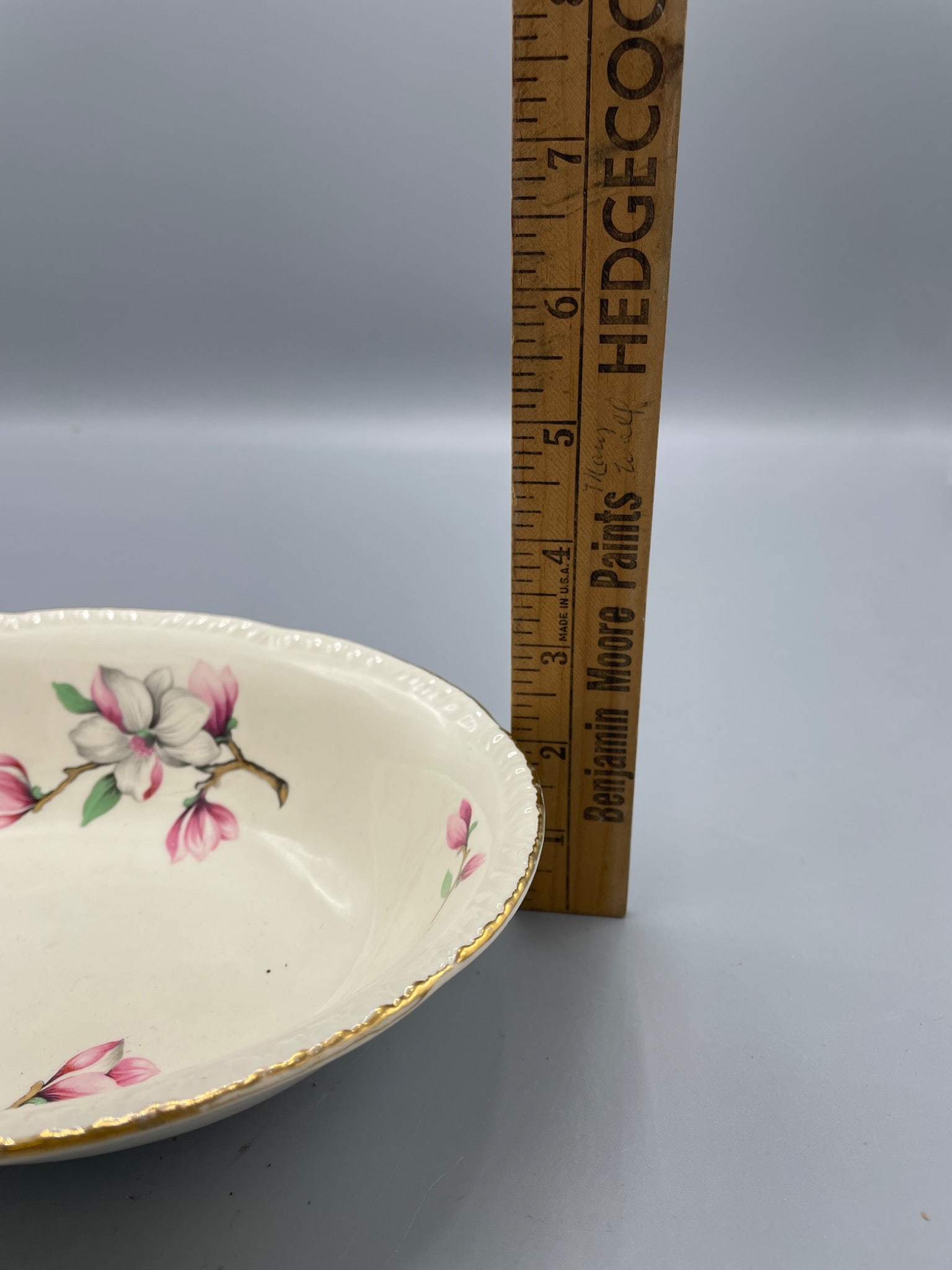Homer Laughlin L56N6 Oval Serving Bowl With Floral Design - 5