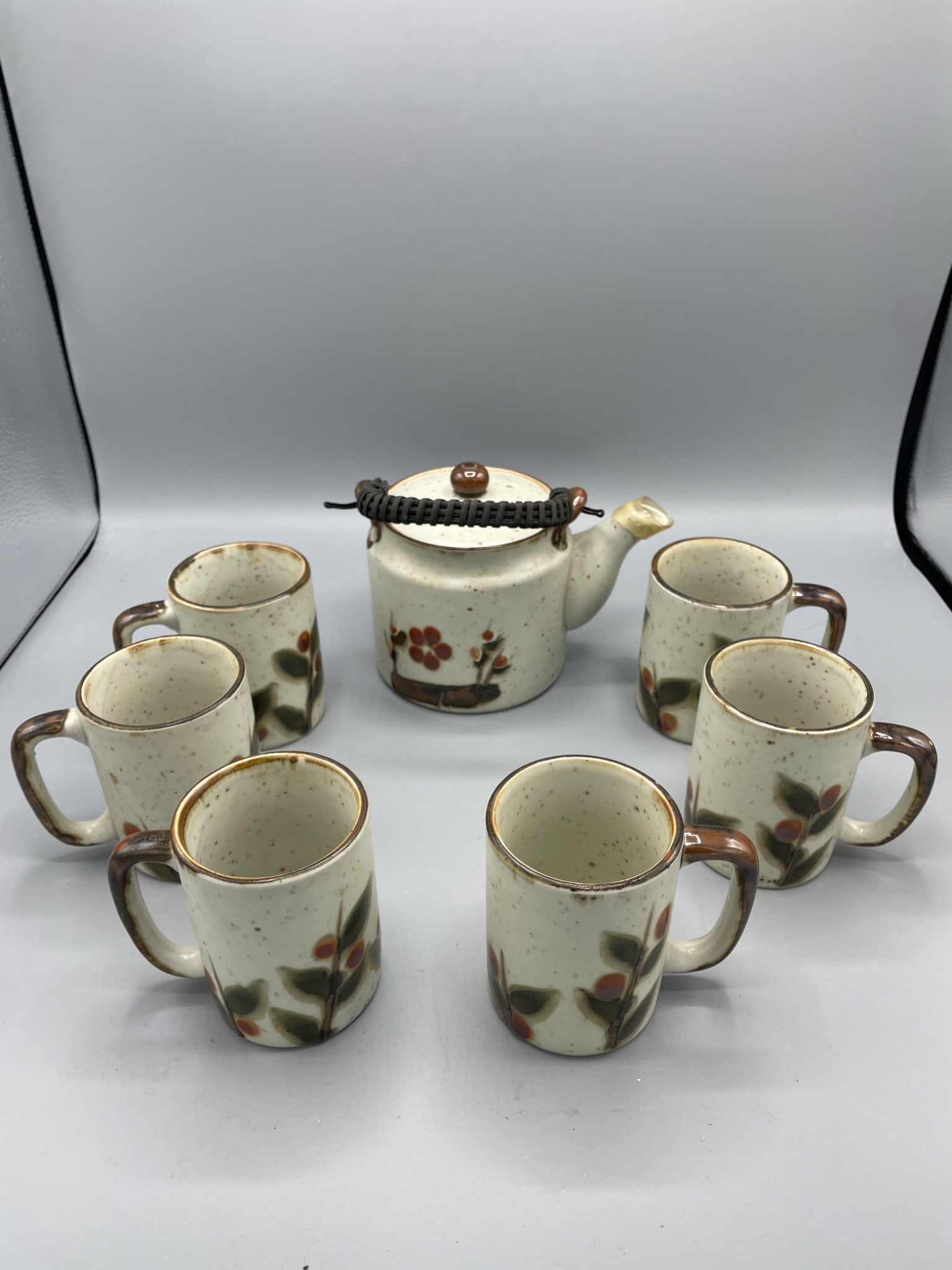 Handcrafted Otagiri Original Japan Teapot Set with Six Mugs (1 of 6)