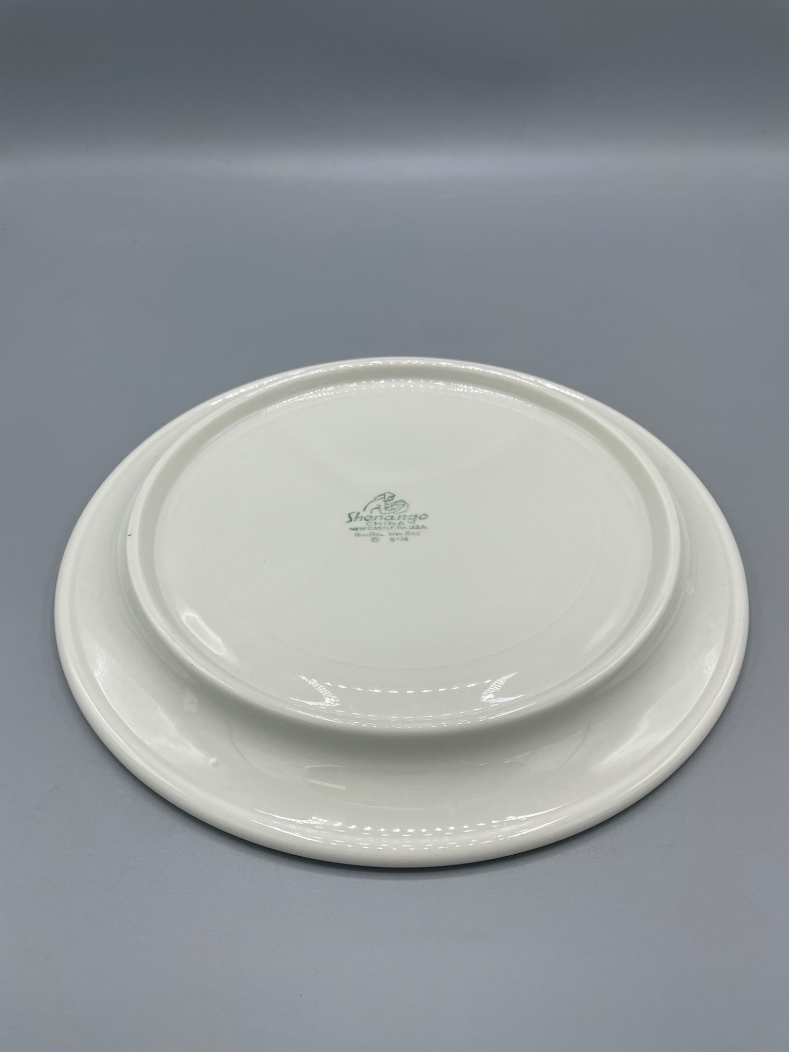 Shenango China RimRol WeiRoc Divided Plate, 8-14, Made in USA - 3