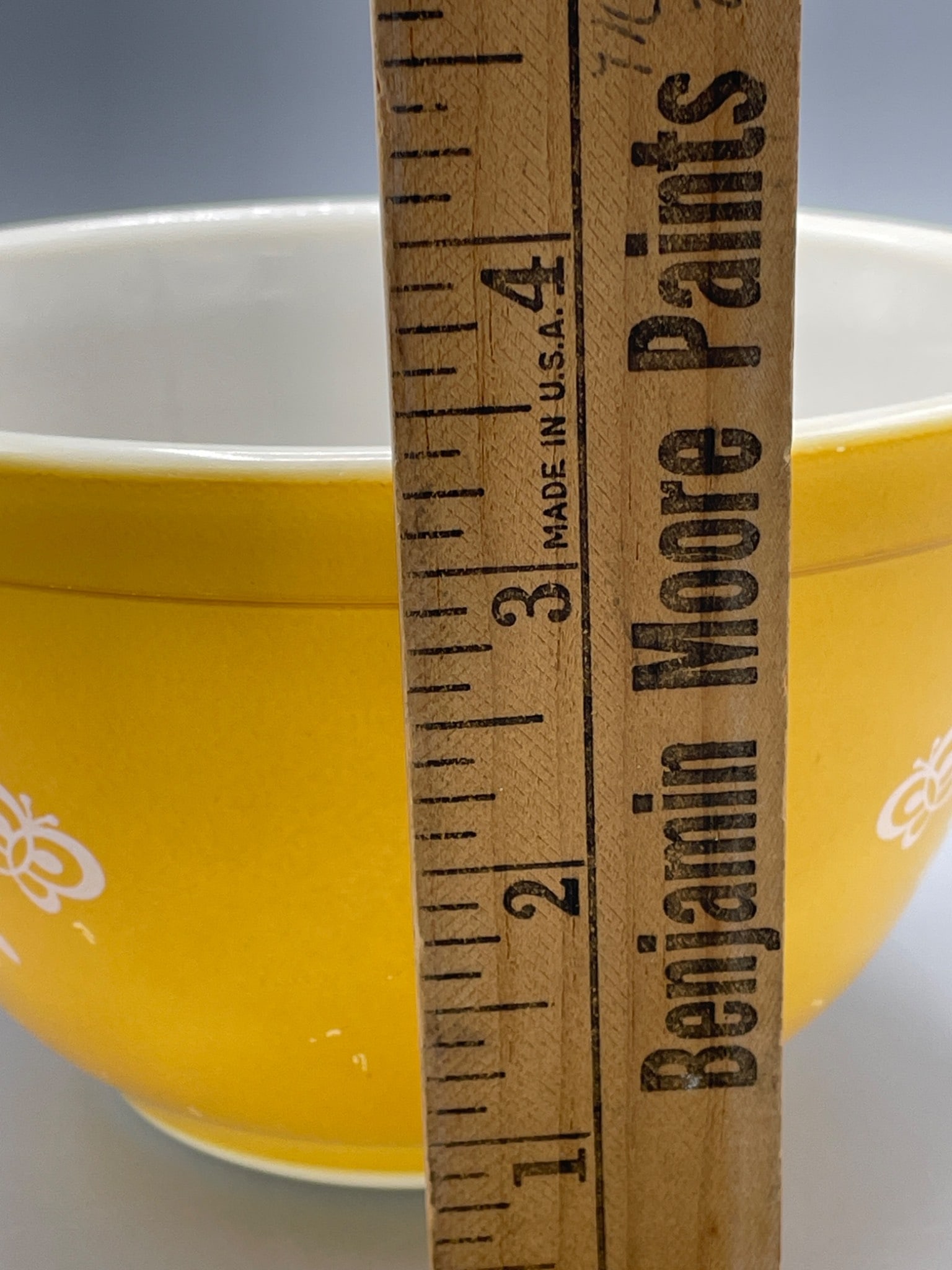 Pyrex 403-750ml Mixing Bowl by Corning, Yellow Floral Pattern - 6