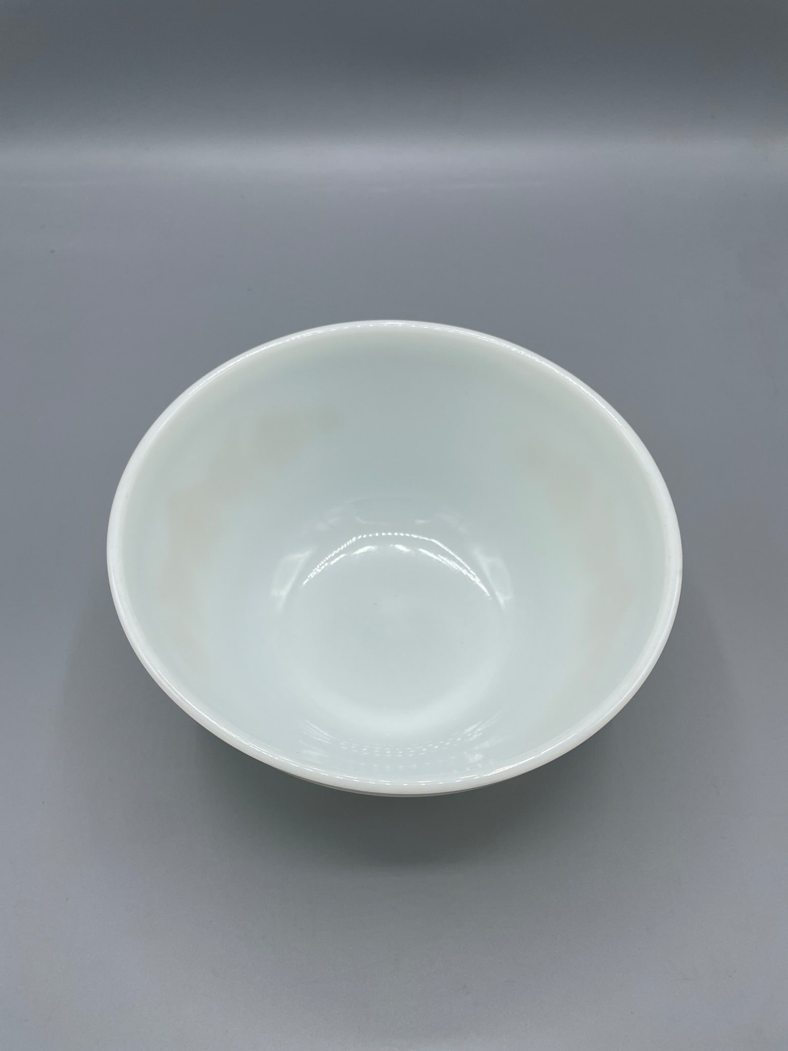 Pyrex Mixing Bowl with Gold Floral Motif, Made in USA - 3