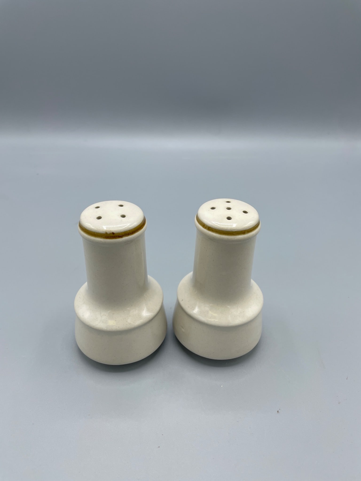 Ceramic Salt and Pepper Shakers Stamped 'Japan', 4 Inches Tall (1 of 5)
