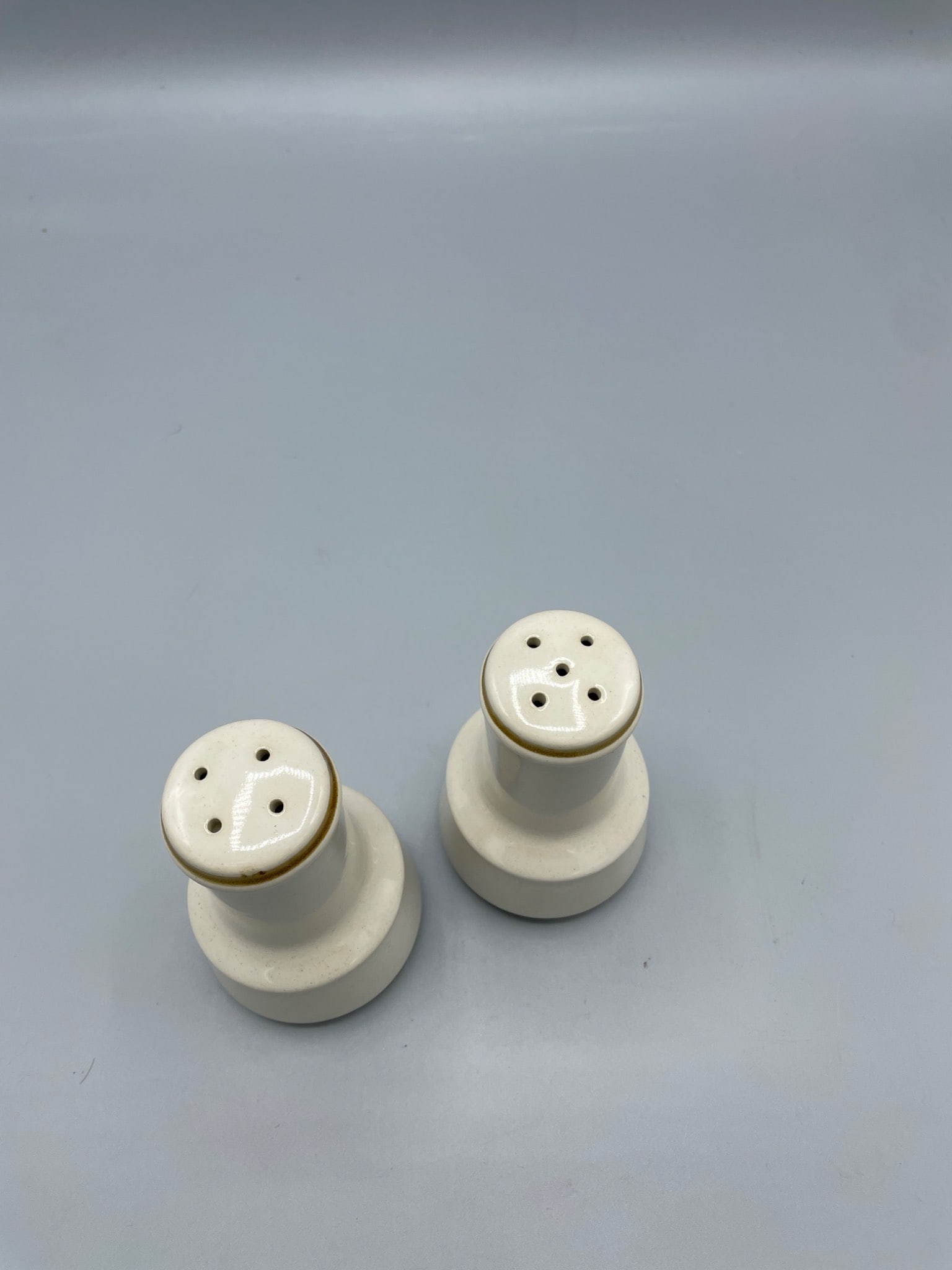 Ceramic Salt and Pepper Shakers Stamped 'Japan', 4 Inches Tall - 2
