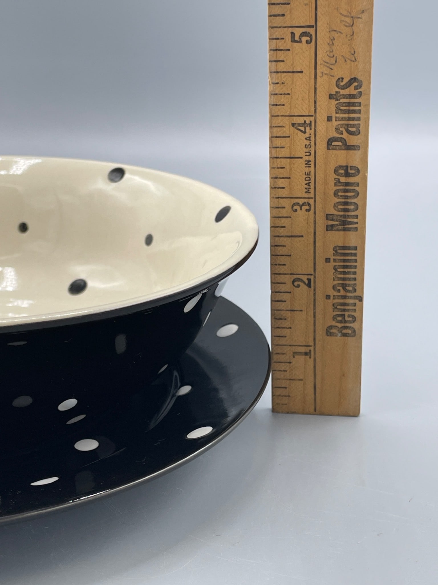 Temp-Tations Presentable Ovenware Polka-Dot Bowl and Plate Set - 6
