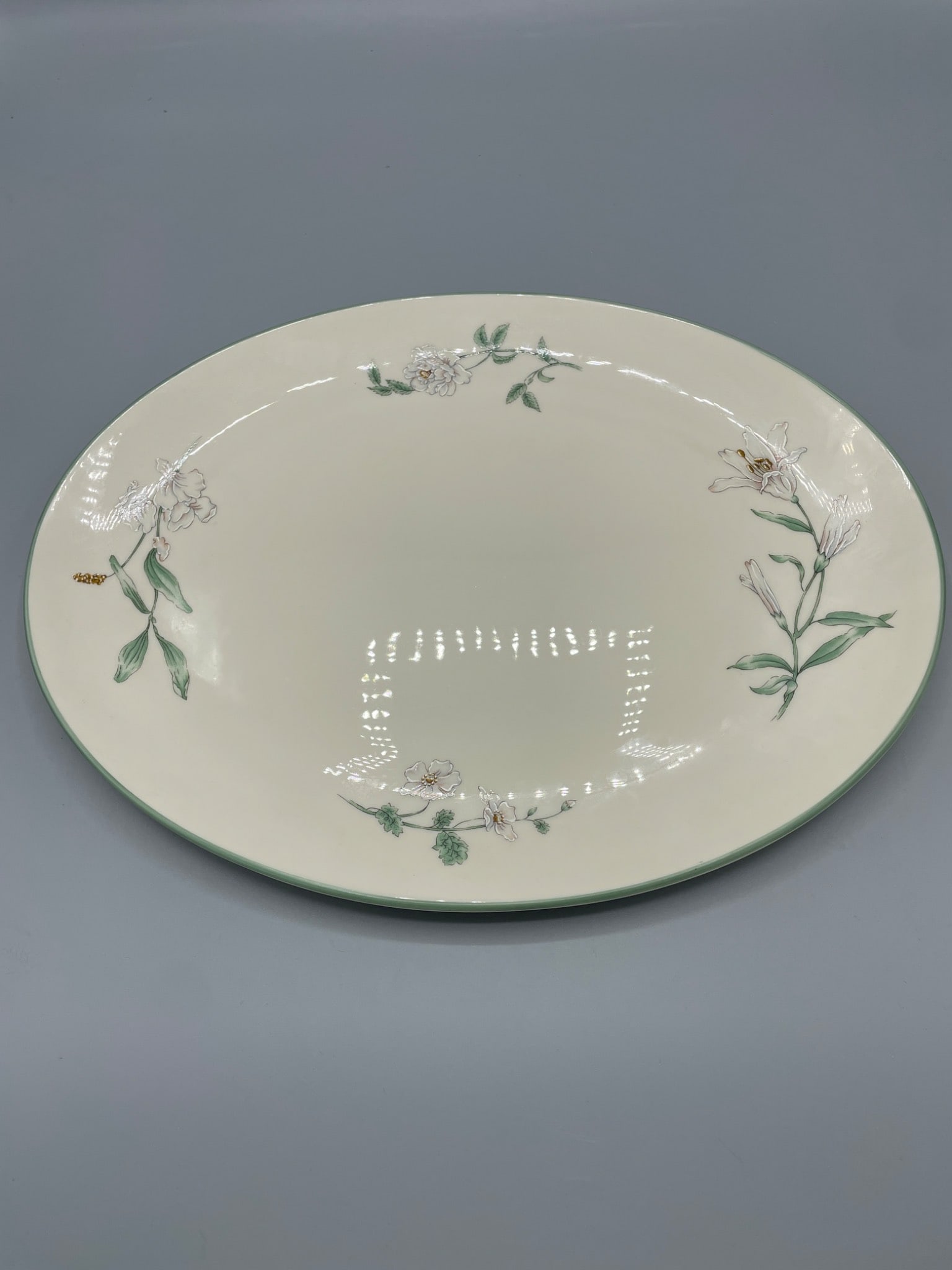 1981 Gorham Town & Country Fine China Melrose Platter - 3