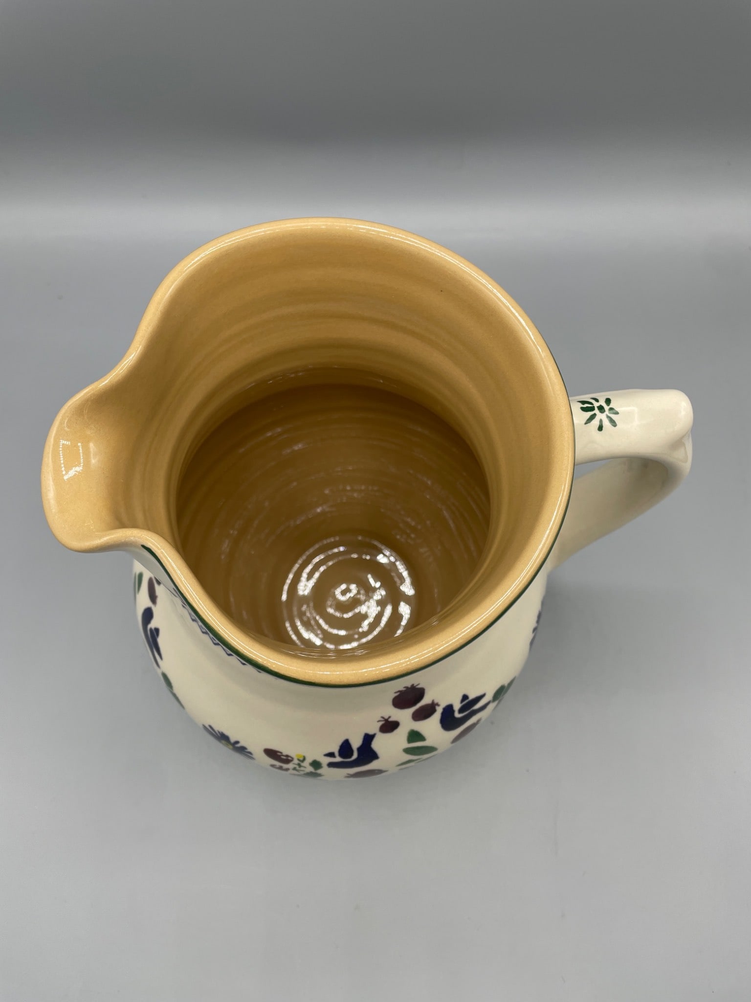 Nicholas Mosse Pottery Irish Handcrafted Jug with Floral Design - 3