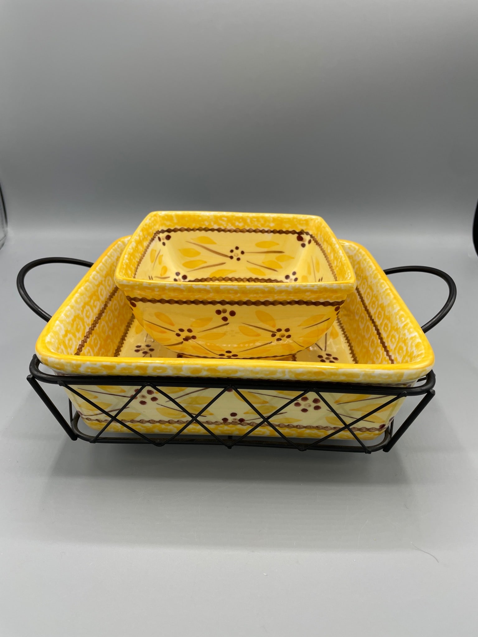 Temp-tations Old World Presentable Ovenware Set with Metal Caddy (1 of 6)