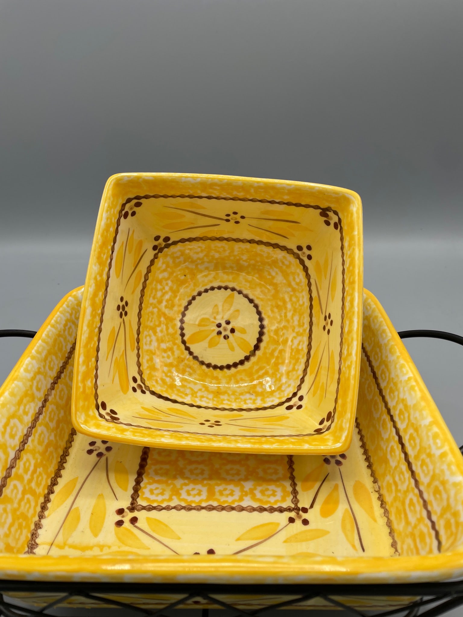 Temp-tations Old World Presentable Ovenware Set with Metal Caddy - 2