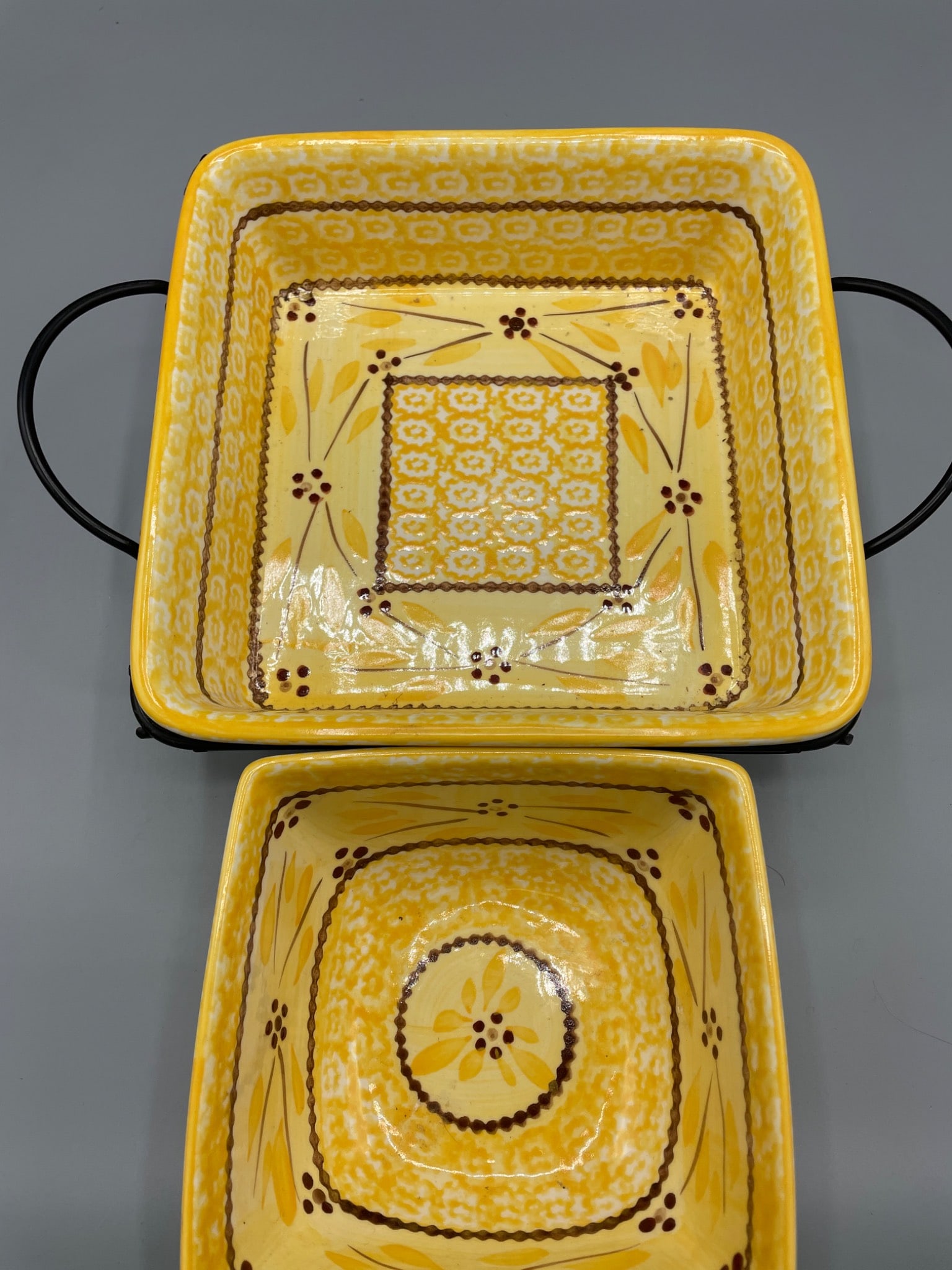 Temp-tations Old World Presentable Ovenware Set with Metal Caddy - 3