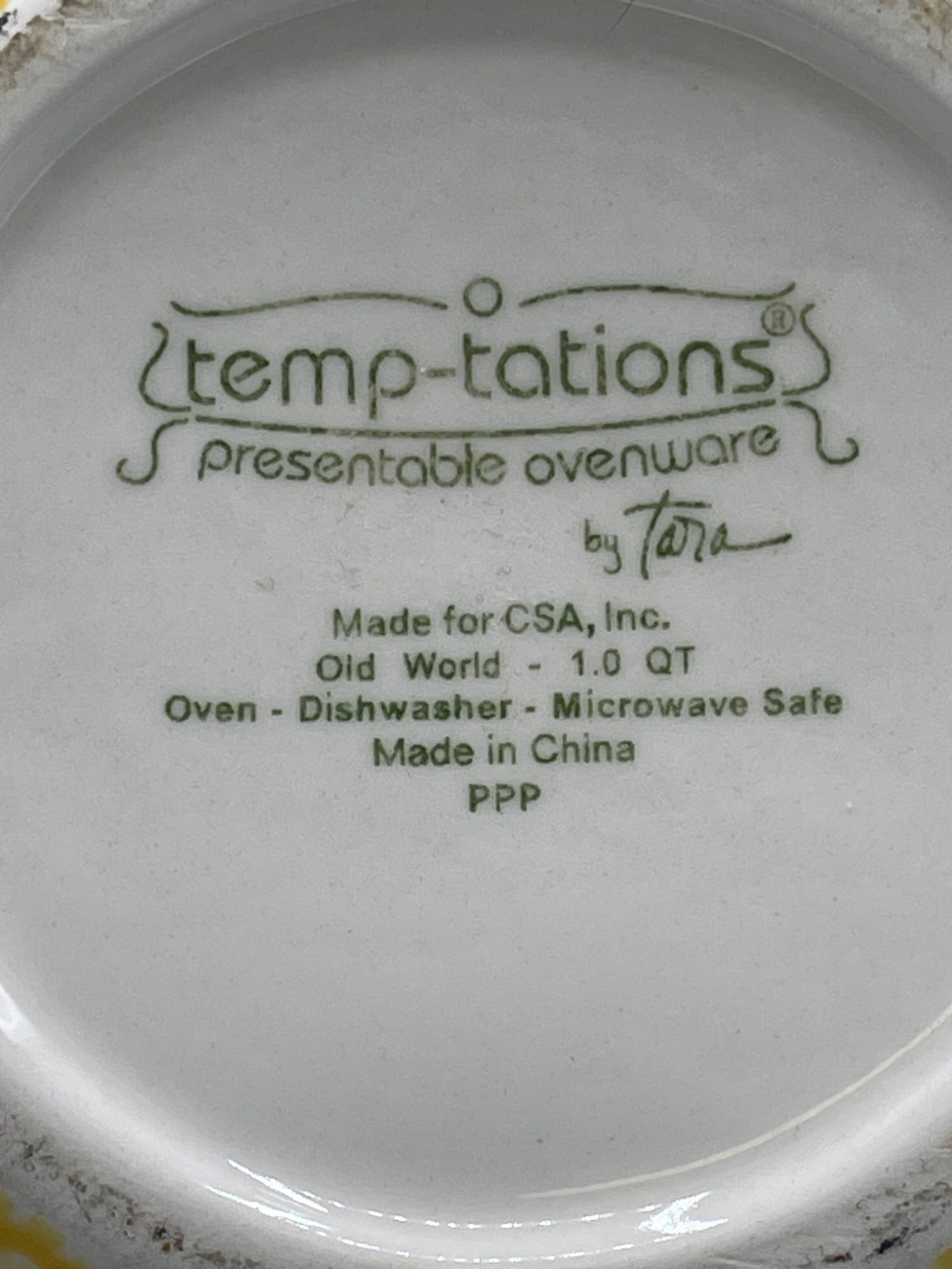 Temp-tations Old World Presentable Ovenware Set with Metal Caddy - 4