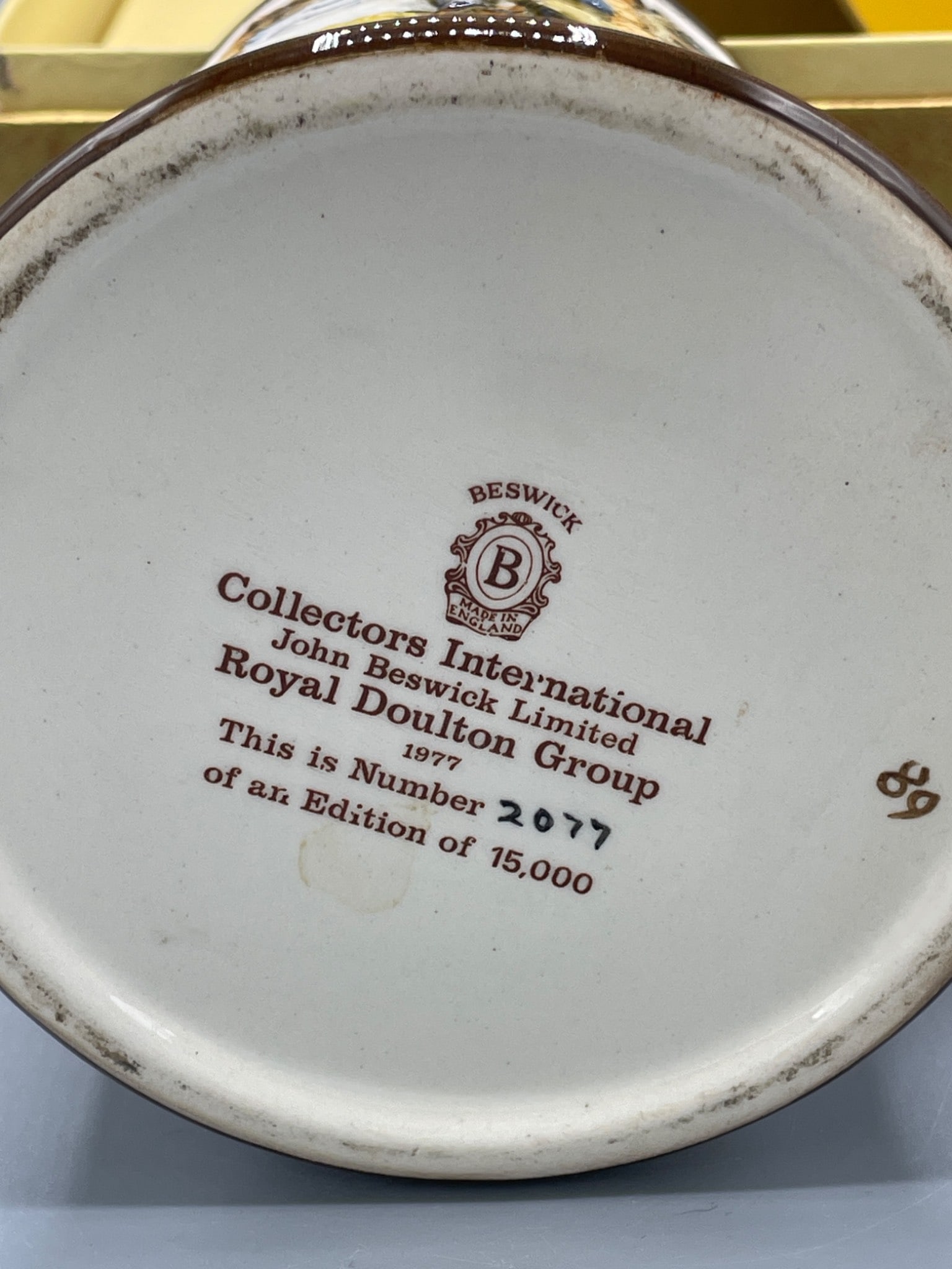 1977 Collectors International John Beswick Royal Doulton Group Mug, Limited Edition - 6